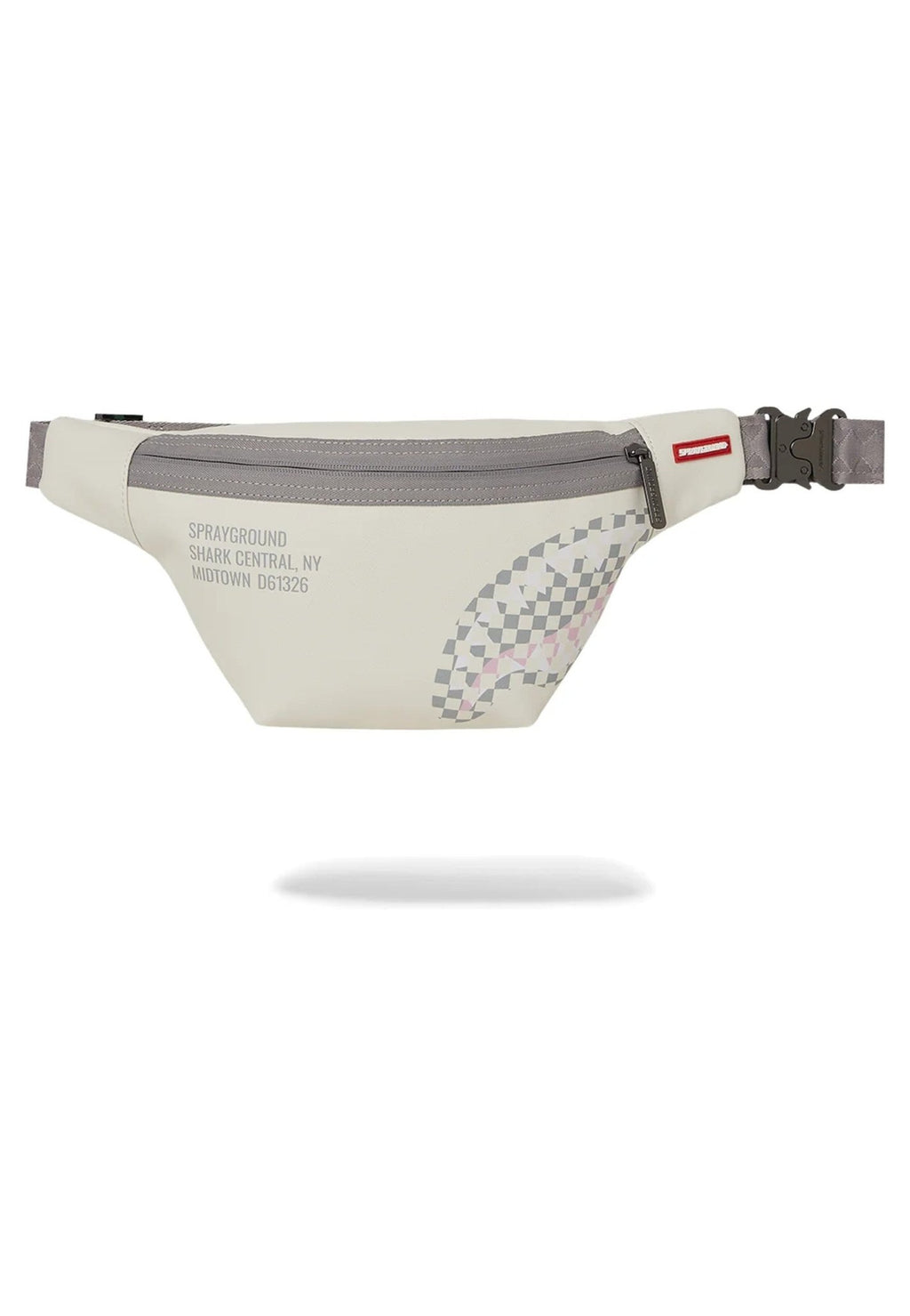 RIÑONERA SPRAYGROUND BLANCA CREACHECK SHARK CENTRAL CROSSBODY - AREA ZERO