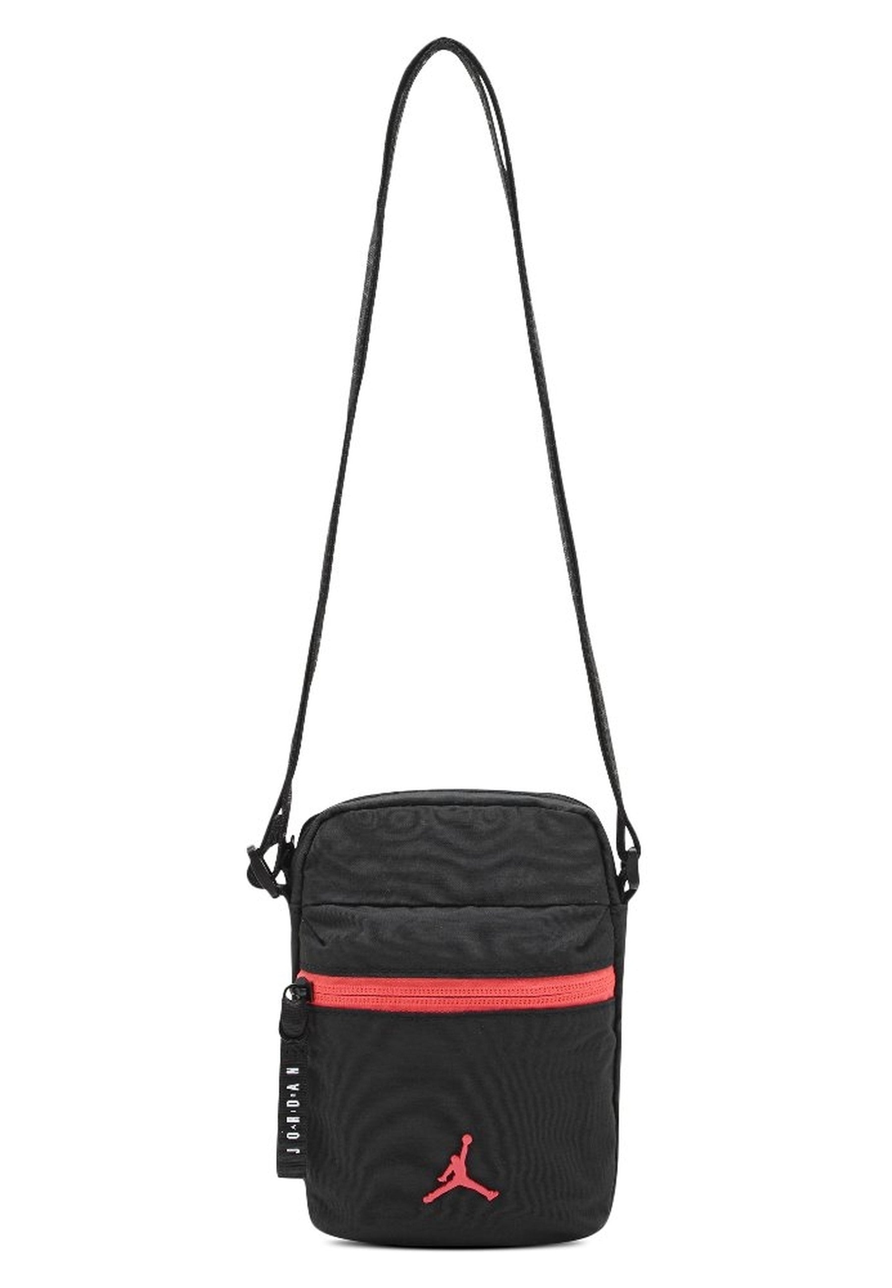 BOLSO JORDAN NEGRO/ROJO CONTRAST NEON AIRBORNE FESTIVAL BAG