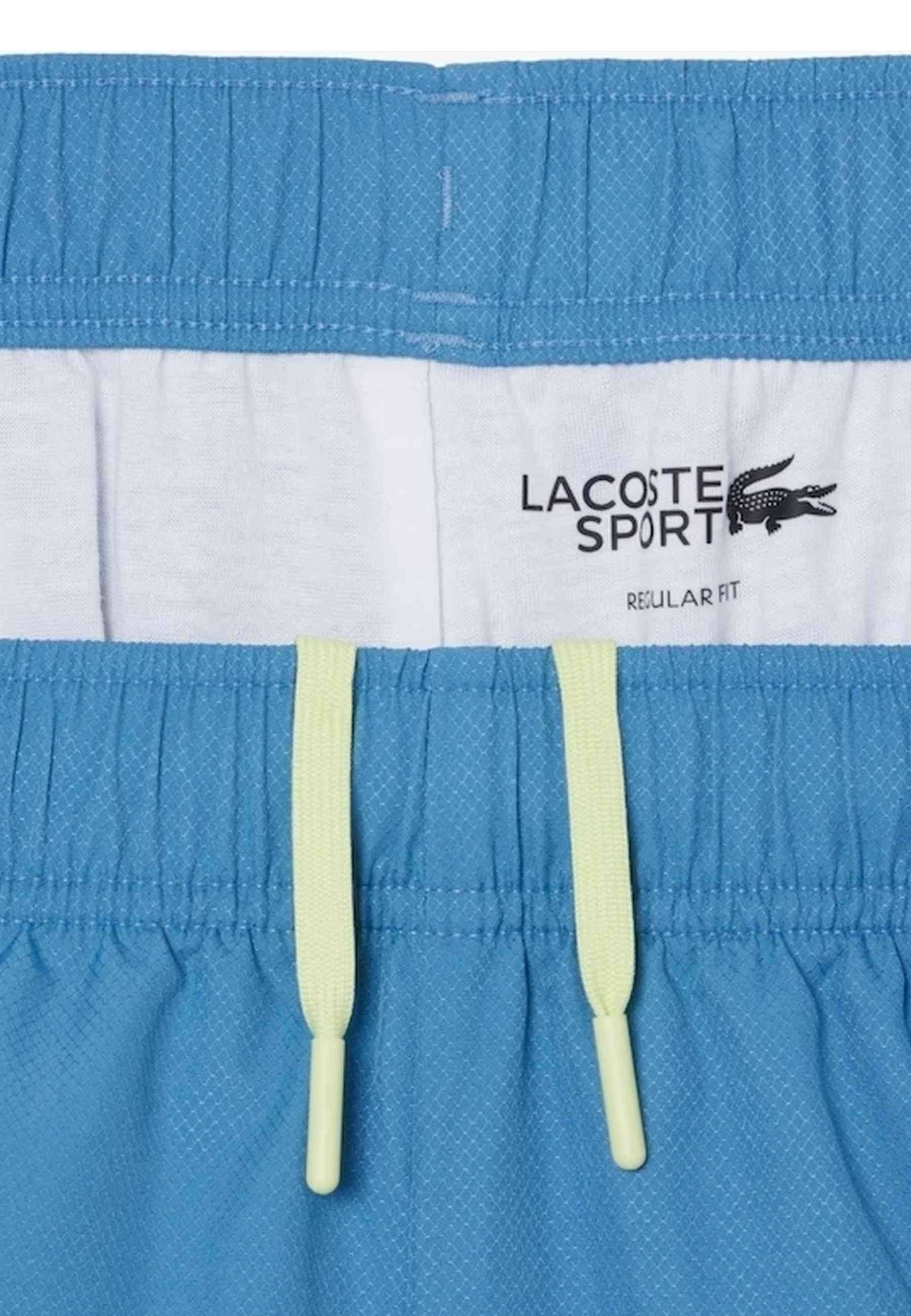 SHORT LACOSTE AZUL DIAMOND TAFETA RIBETED SHORT
