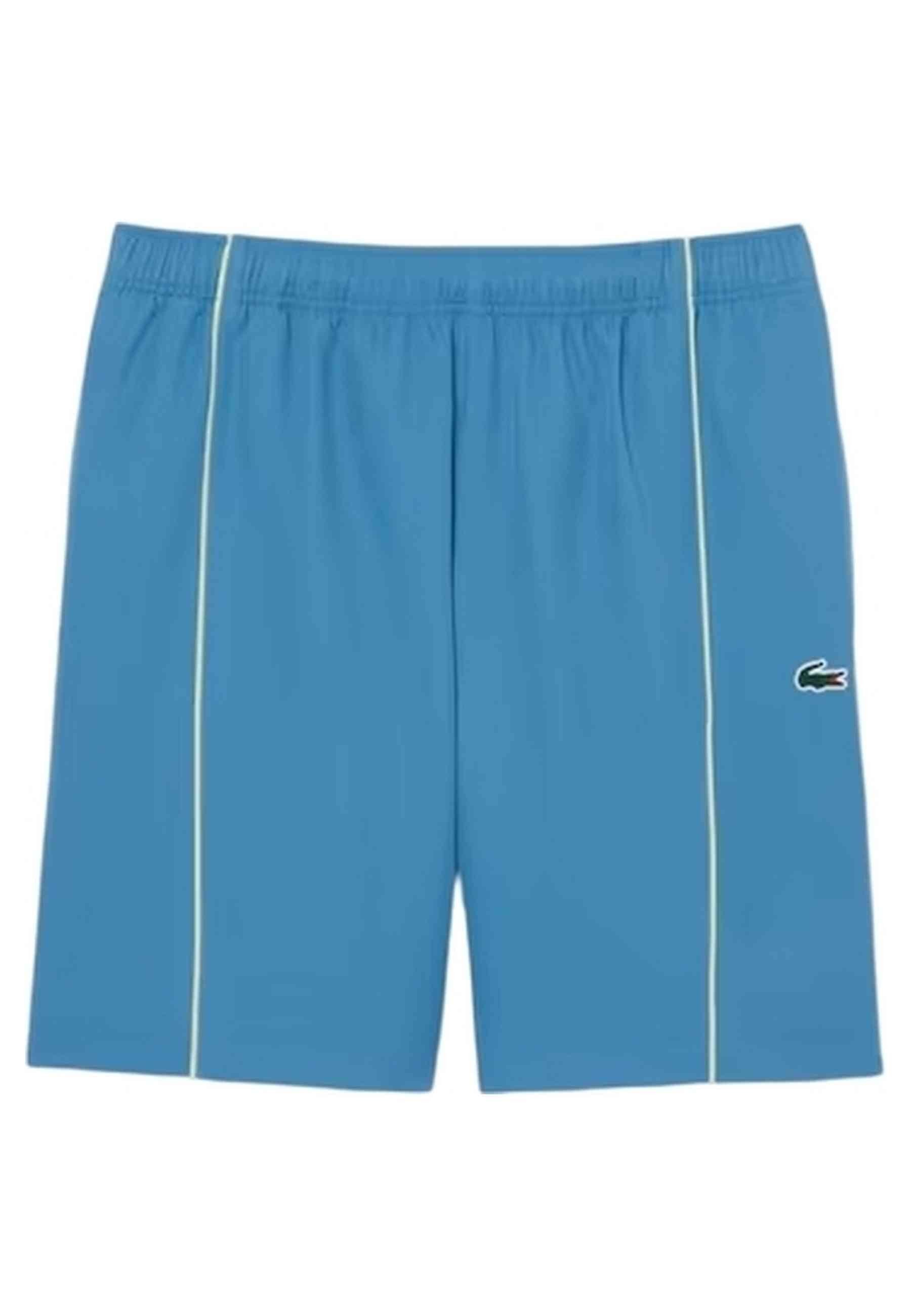 SHORT LACOSTE AZUL DIAMOND TAFETA RIBETED SHORT