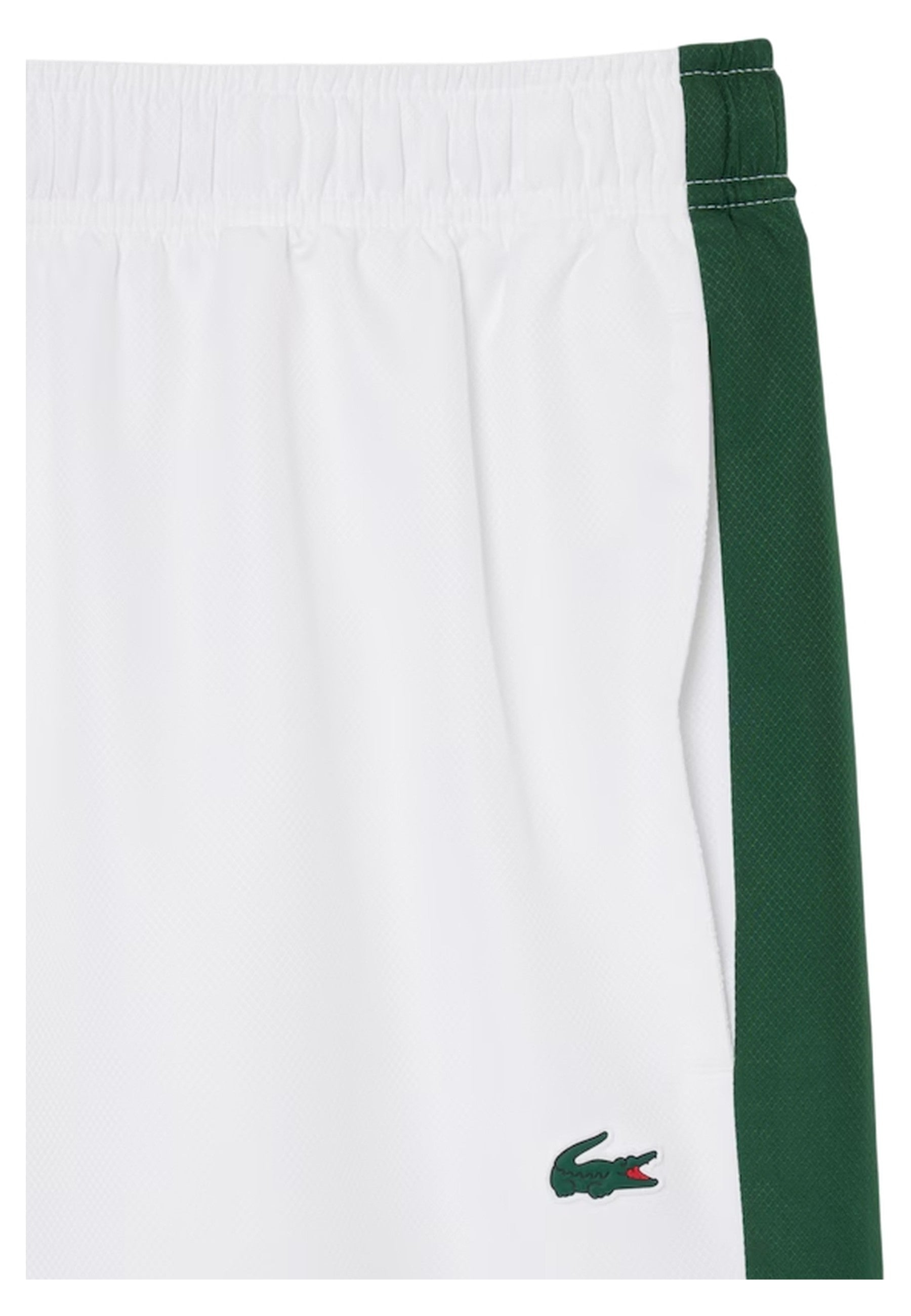SHORT LACOSTE BLANCO DIAMOND TAFETA CONTRAST TAPE
