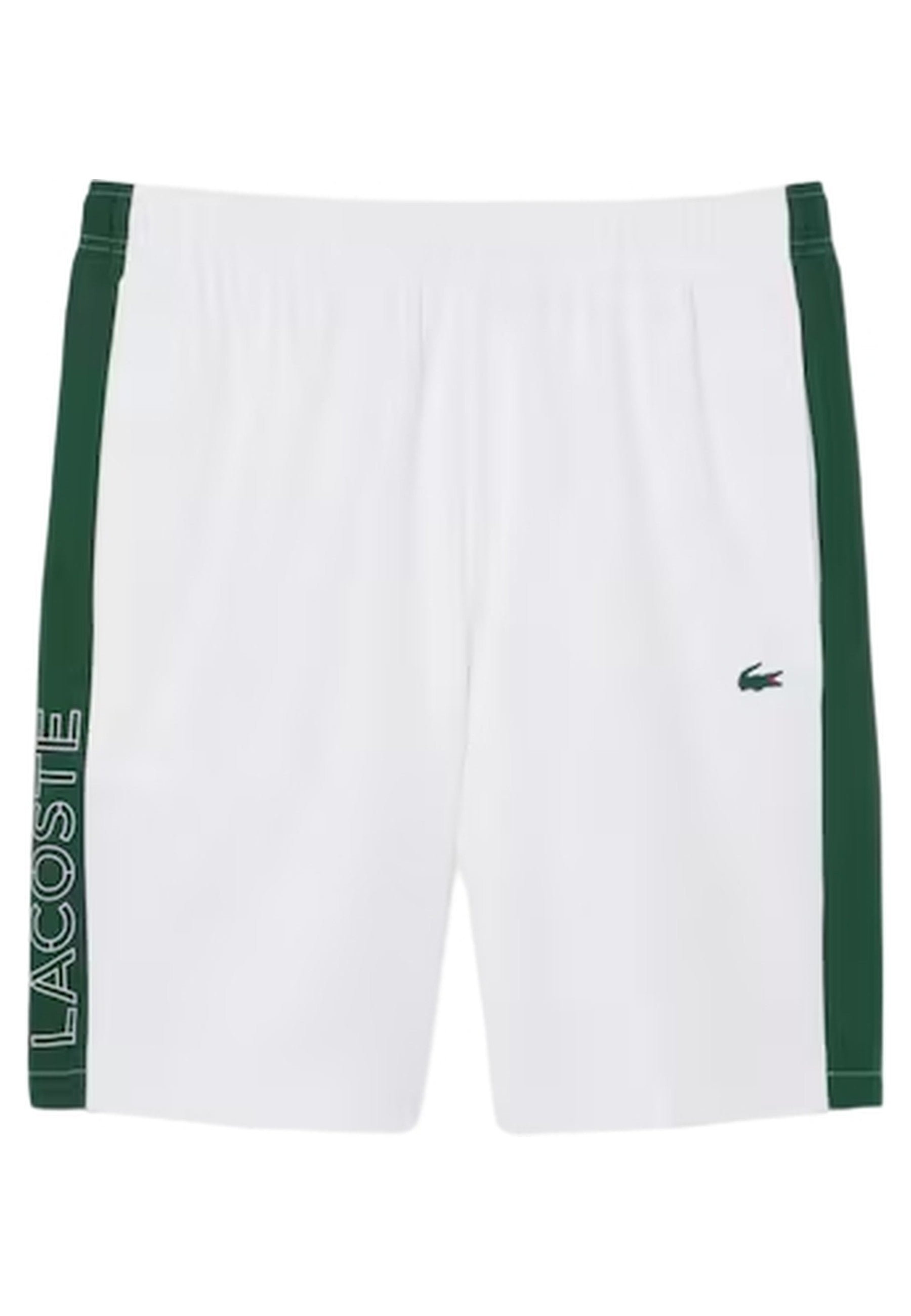 SHORT LACOSTE BLANCO DIAMOND TAFETA CONTRAST TAPE