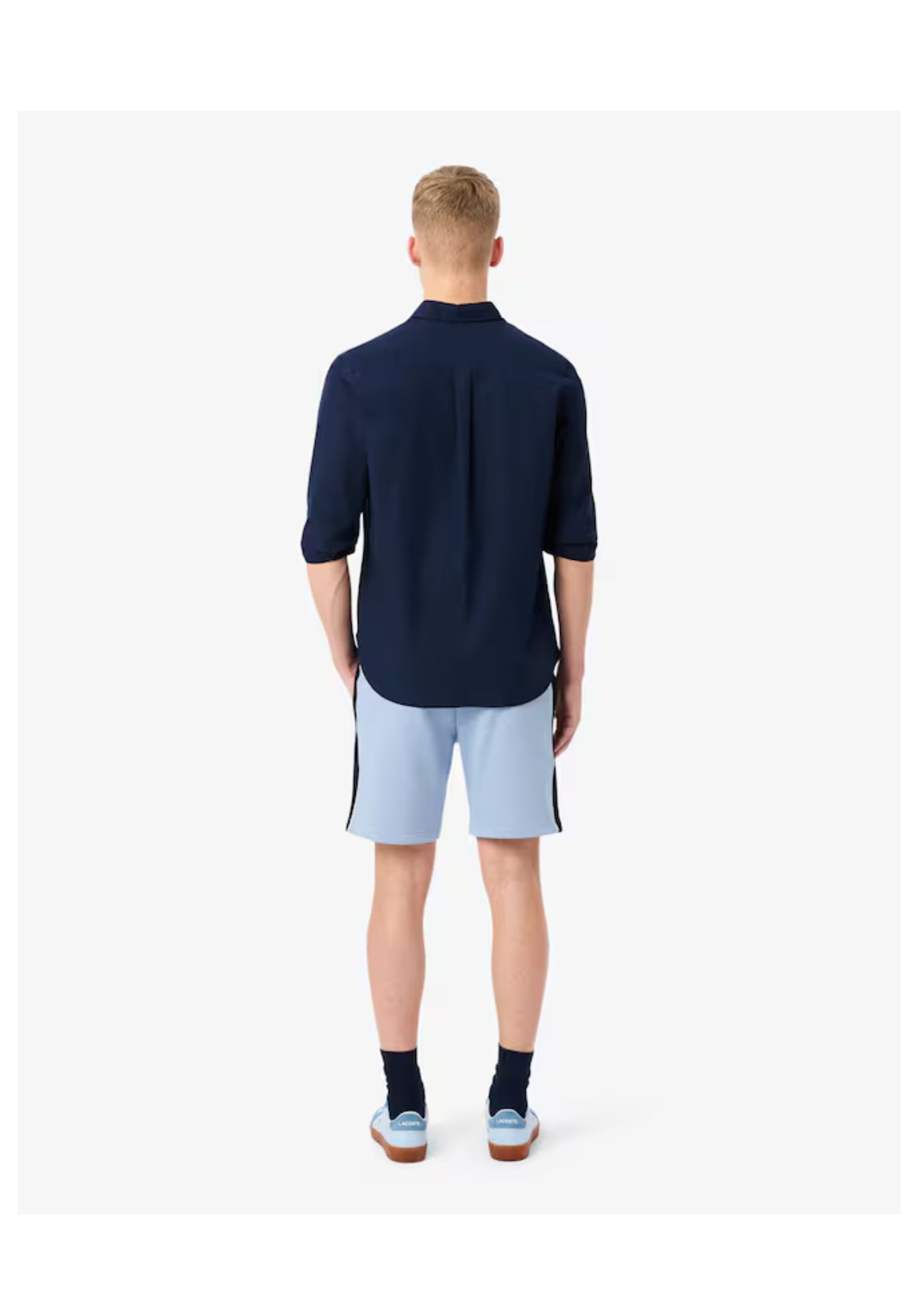 SHORT LACOSTE CELESTE COLOUR BLOCK FLEECE SHORT