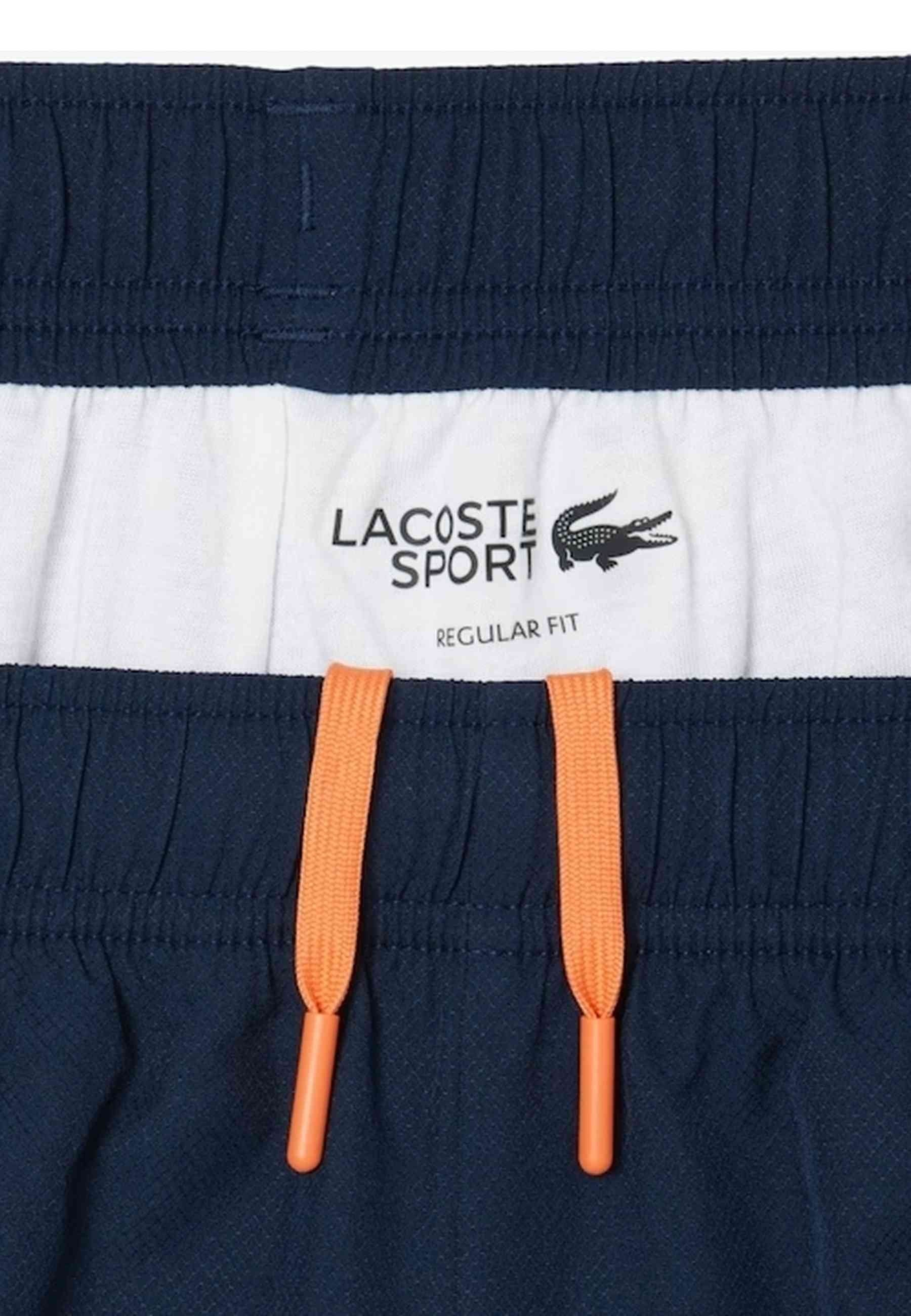 SHORT LACOSTE MARINO DIAMOND TAFETA RIBETED SHORT