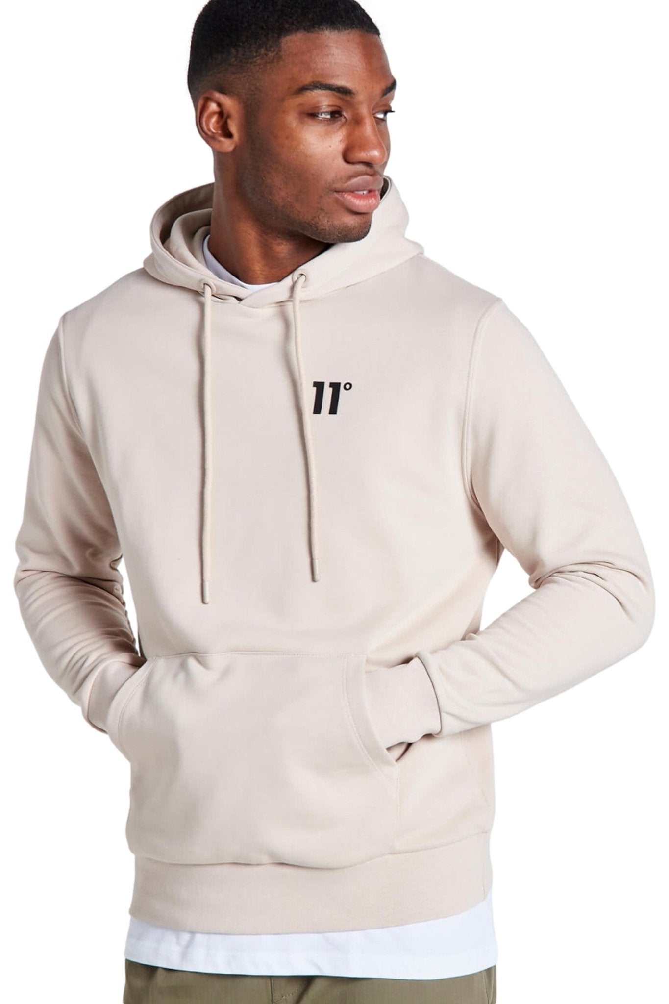 SUDADERA 11 DEGRESS BEIGE CORE PULLOVER HOODIE - AREA ZERO