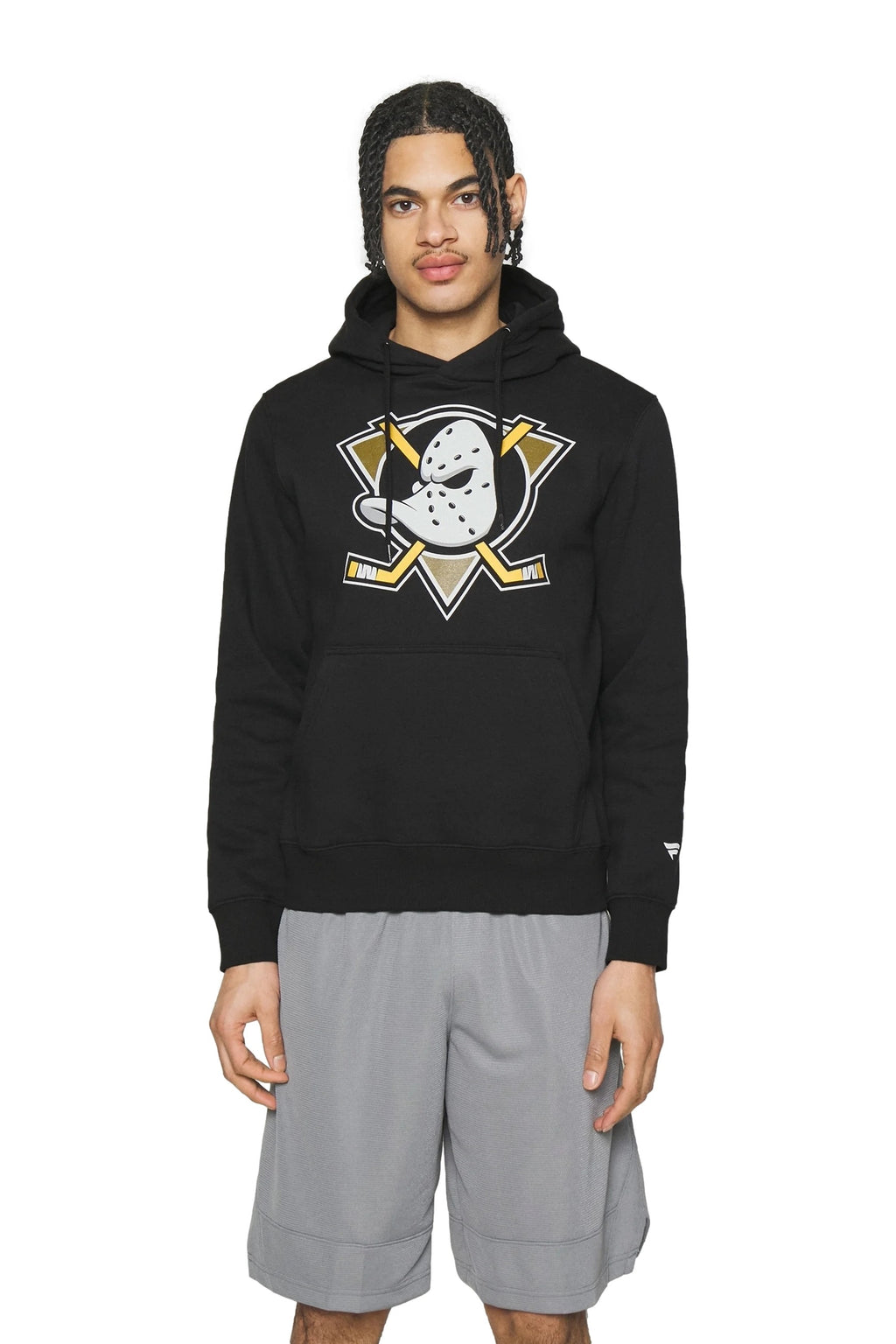 SUDADERA 47 BRAND NEGRA ANAHEIM DUCKS ESSENTIAL HOODY