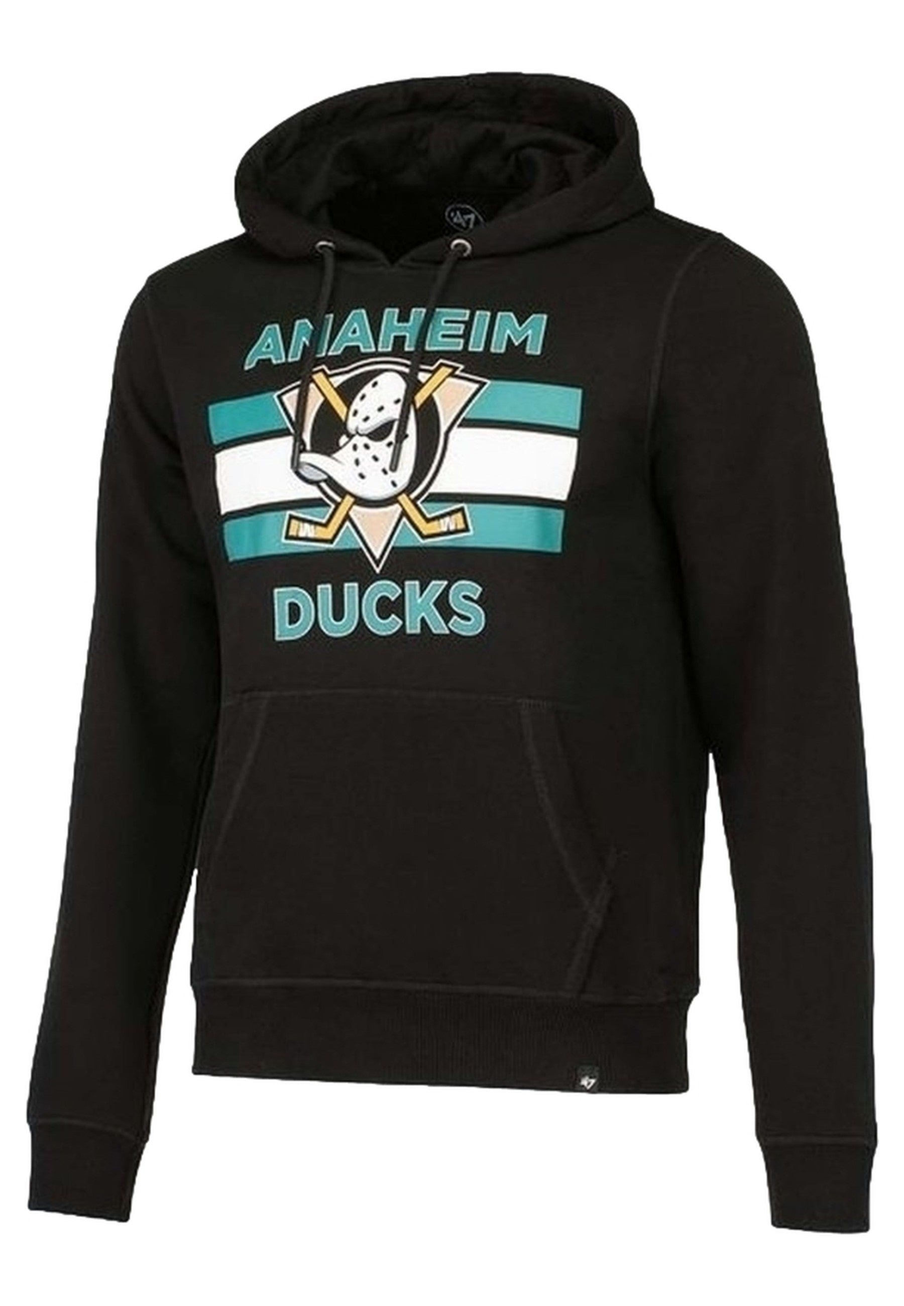 SUDADERA 47 BRAND NEGRA DUCKS BURNSIDE PULLOVER HOOD