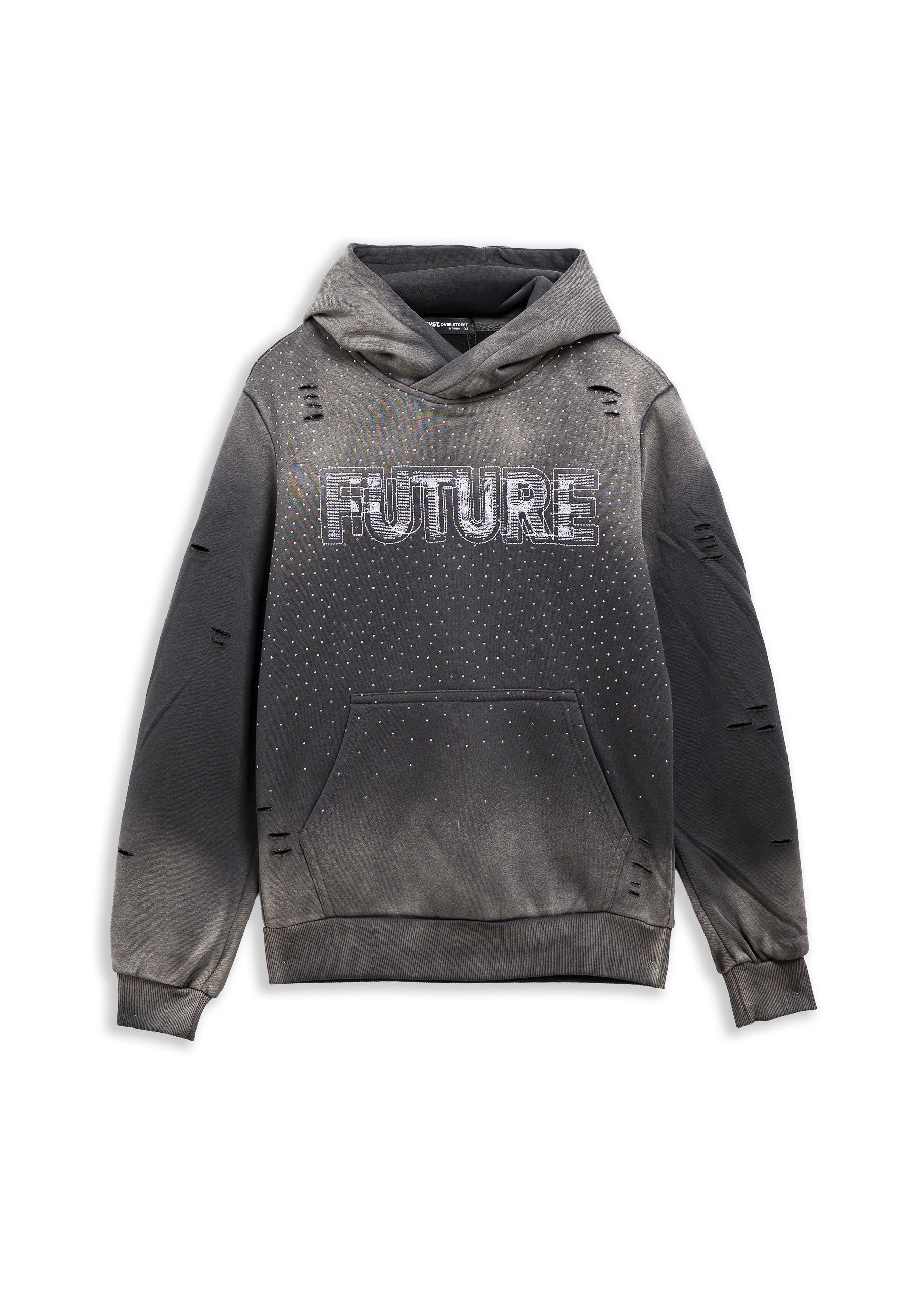 SUDADERA ANTRACITA FUTURE GLOW HOODIE