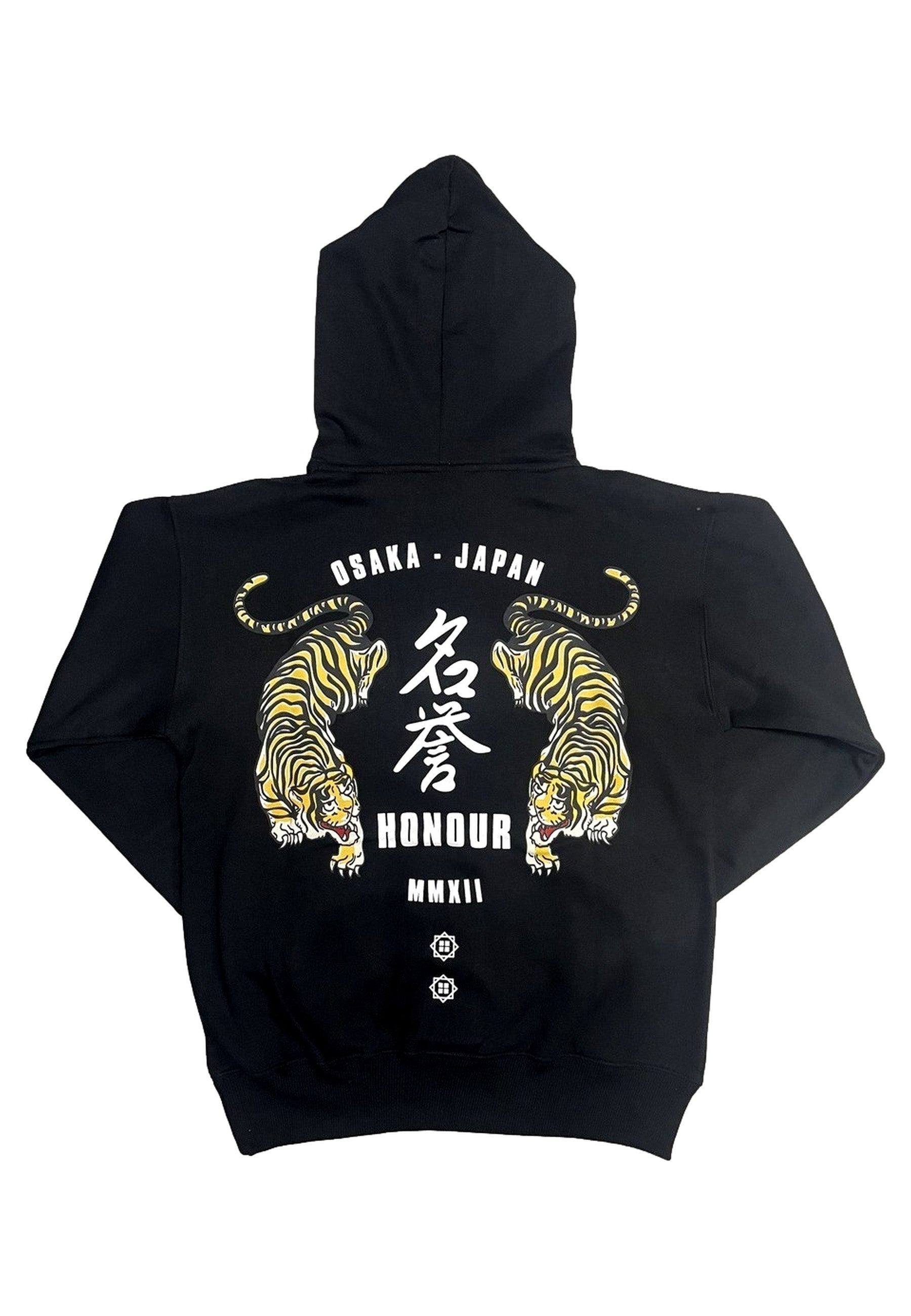 SUDADERA NEGRA OSAKAS TIGERS HOODIE