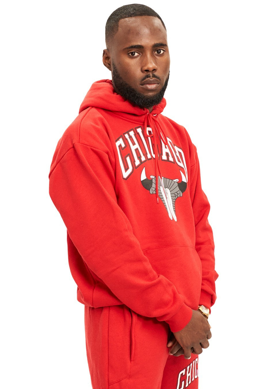 SUDADERA AREA ZERO ROJA CHICAGO SNEAKERS HOODIE