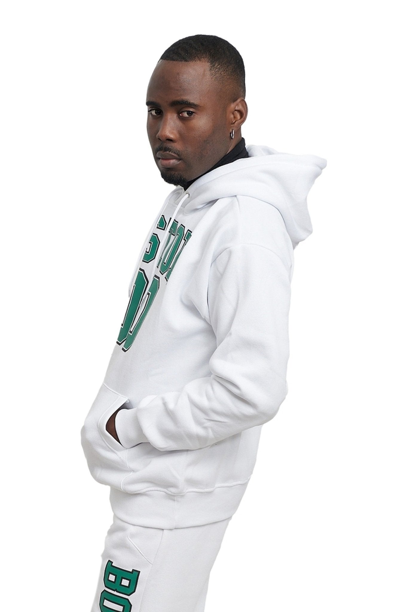 SUDADERA BLANCA BOSTON 00 HOODIE - AREA ZERO
