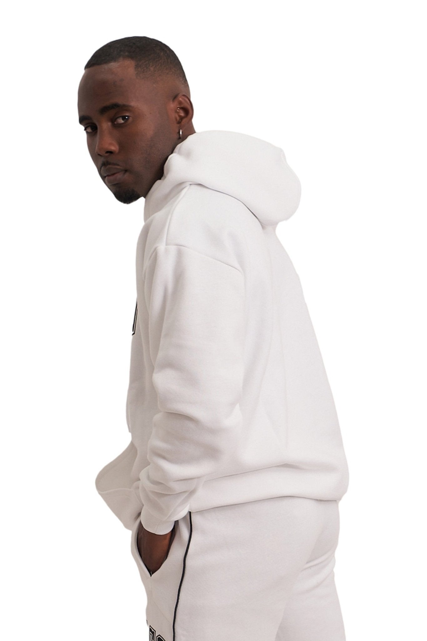 SUDADERA BLANCA CHICAGO SNEAKERS BIG FACE HOODIE - AREA ZERO