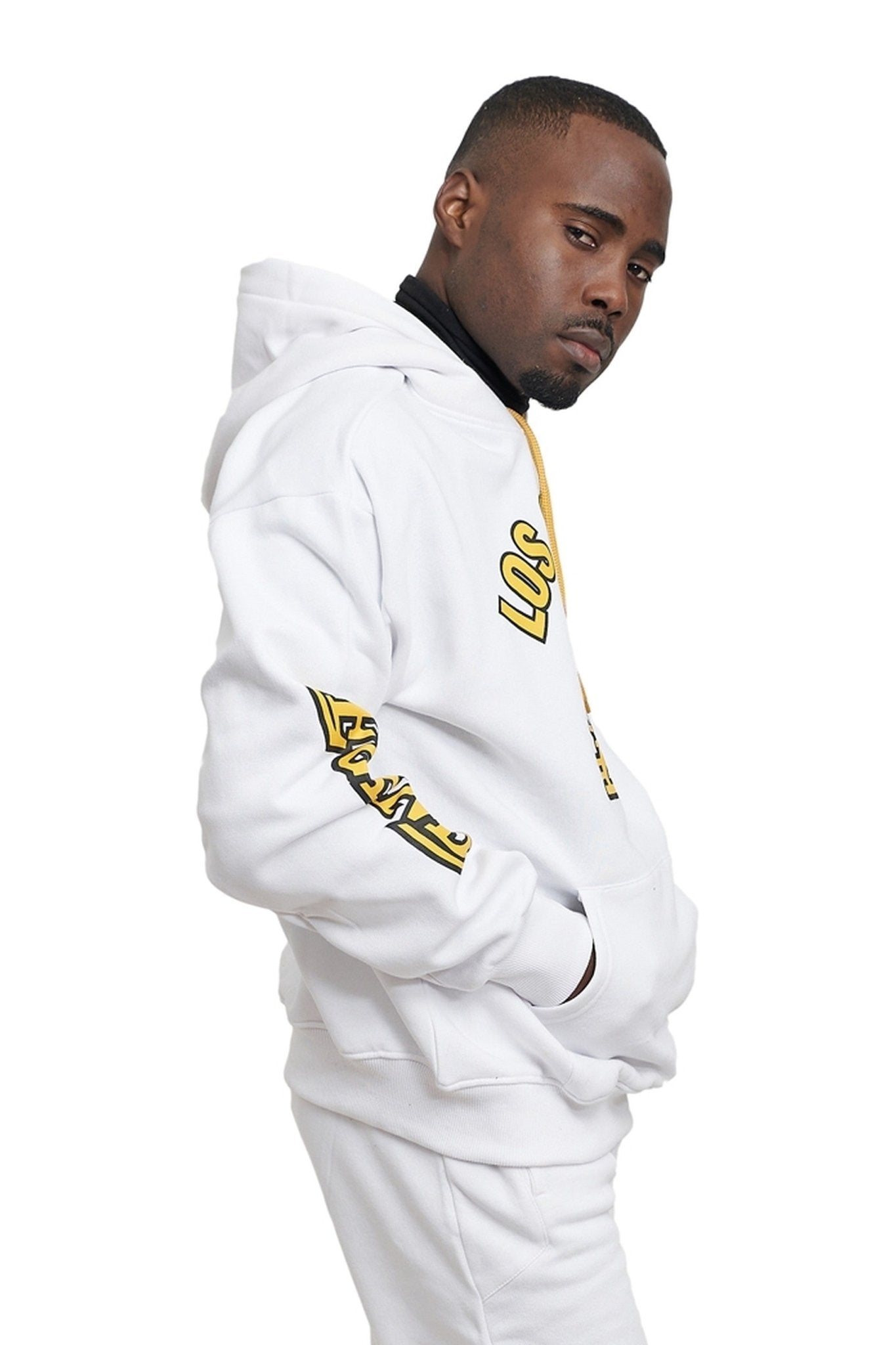 SUDADERA BLANCA LOS ANGELES LEGEND HOODIE - AREA ZERO