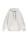 SUDADERA BLANCA NEW YORK CITY EMBROIDERED SLEEVE HOODIE