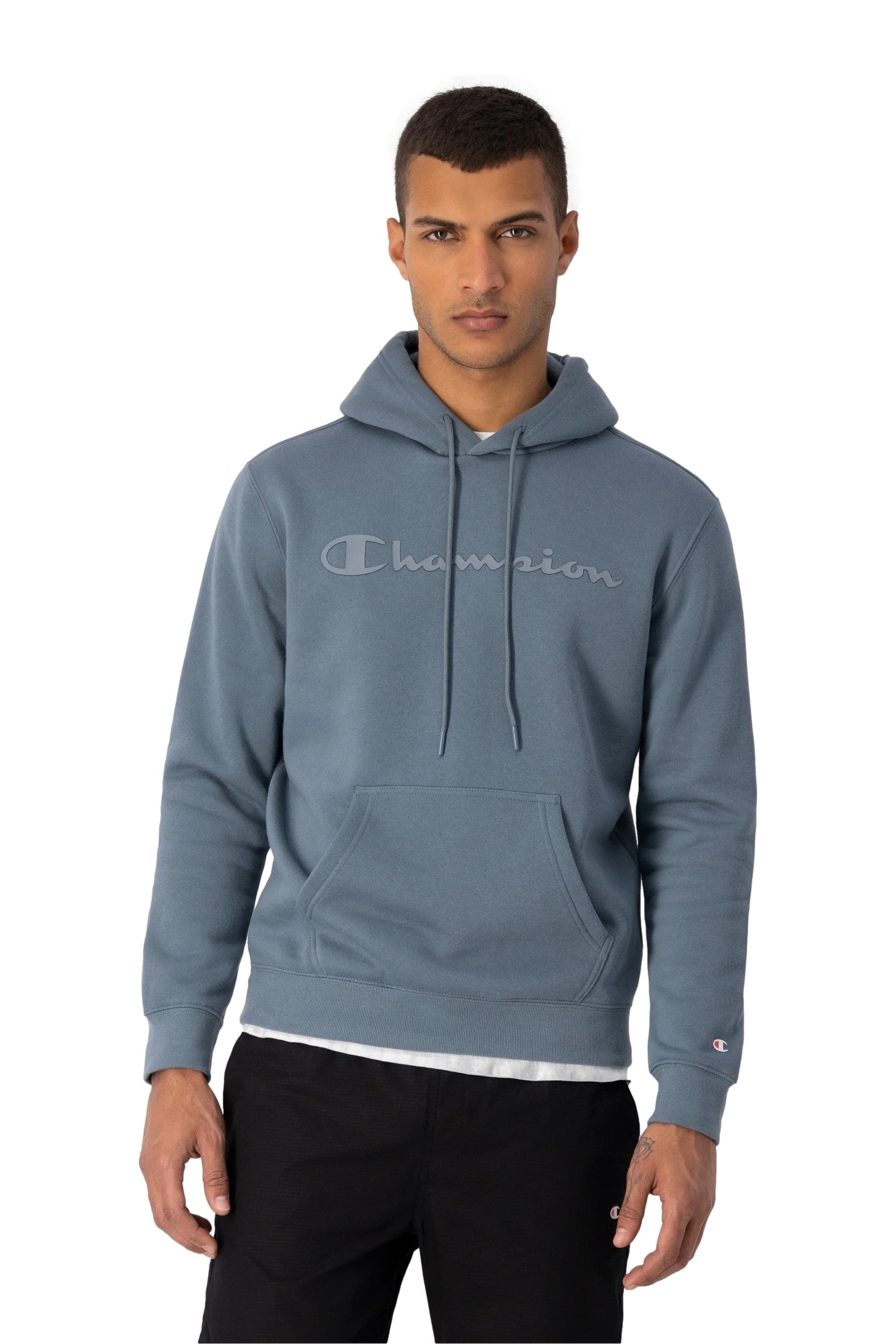 SUDADERA CHAMPION ANTRACITA TONED LOGO HOODIE