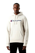 SUDADERA CHAMPION BEIGE EMBROIDERED LOGO HOODED SWEATSHIRT