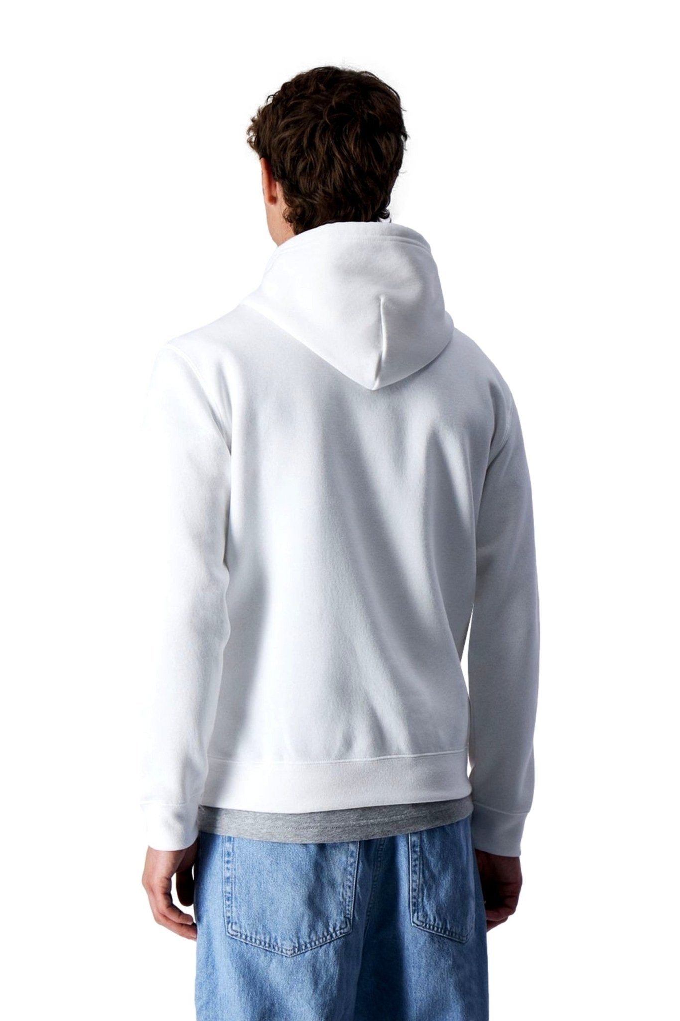 SUDADERA CHAMPION BLANCA SMALL TEXTED LOGO HOODIE - AREA ZERO