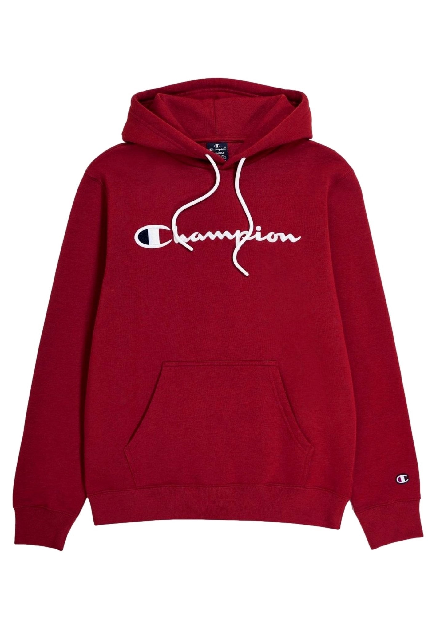 SUDADERA CHAMPION GRANATE EMBROIDERED SCRIPT LOGO HOODIE - AREA ZERO