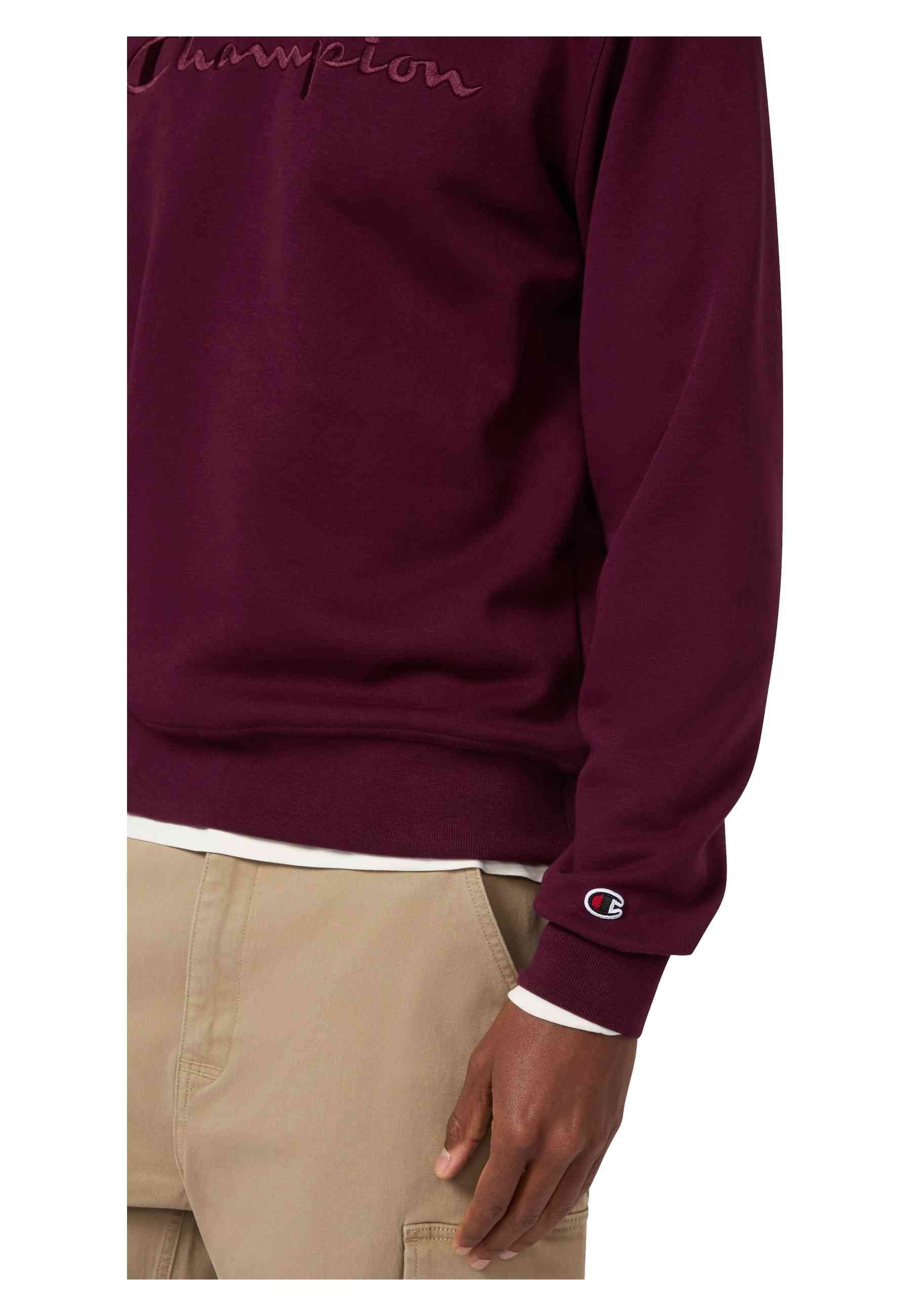 SUDADERA CHAMPION GRANATE ICONS EMBROIDERED TONED LOGO CREWNECK