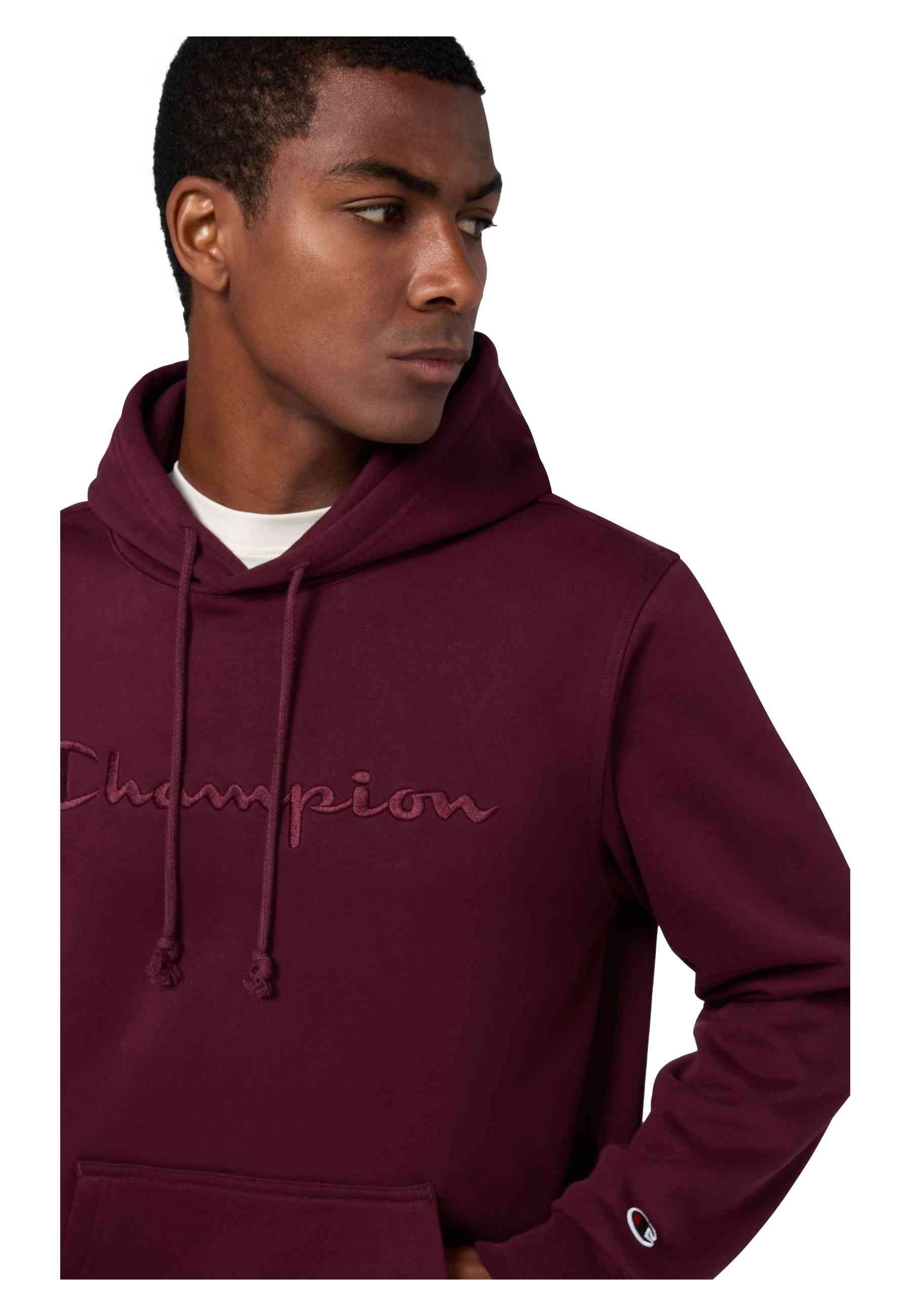 SUDADERA CHAMPION GRANATE ICONS EMBROIDERED TONED LOGO