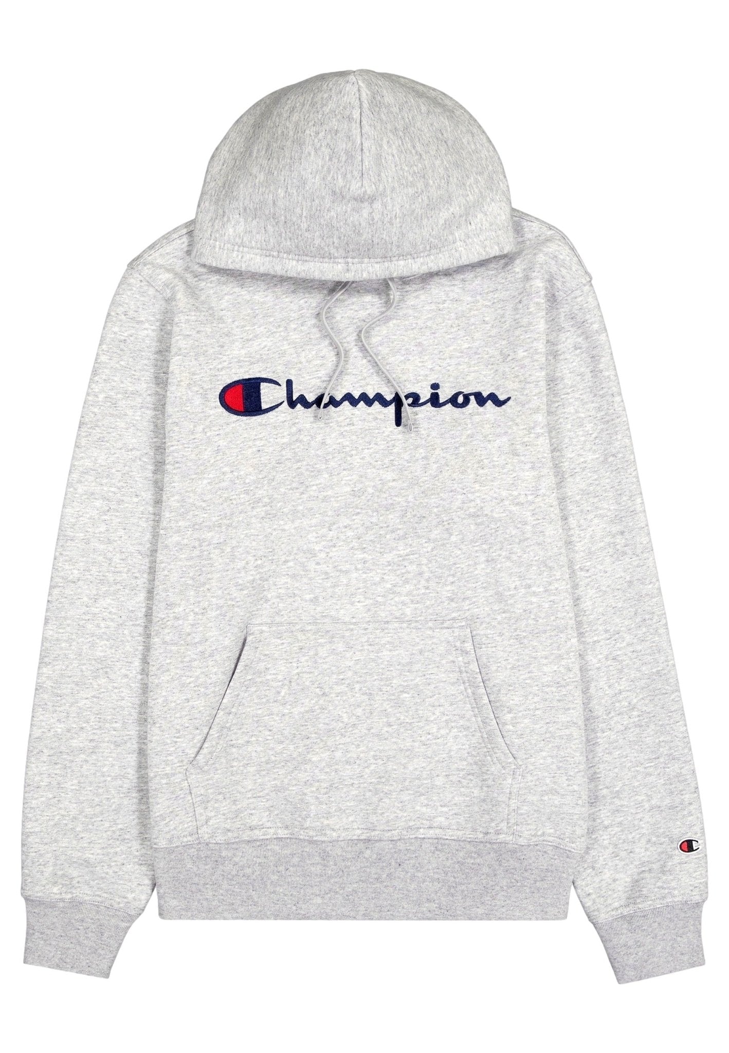 SUDADERA CHAMPION GRIS EMBROIDERED LOGO HOODED SWEATSHIRT - AREA ZERO