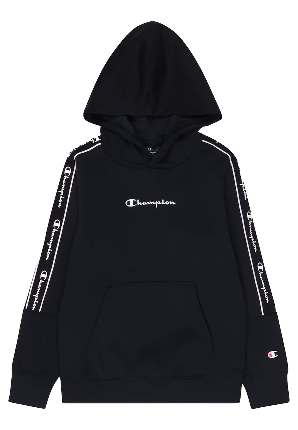 SUDADERA CHAMPION JUNIOR NEGRA LEGACY SCRIPT HOODIE - AREA ZERO