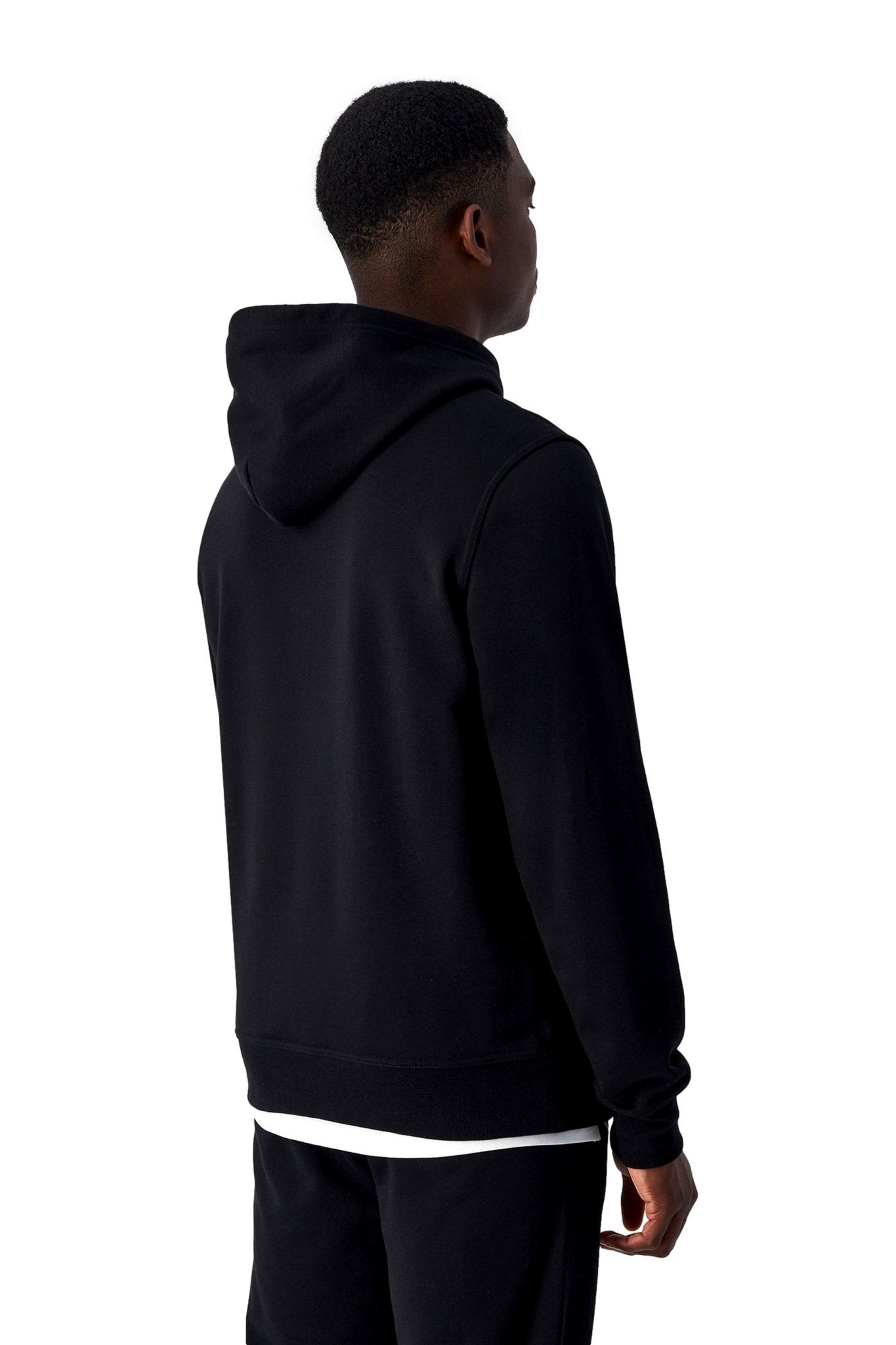 SUDADERA CHAMPION NEGRA EMBROIDERED LOGO HOODED SWEATSHIRT - AREA ZERO