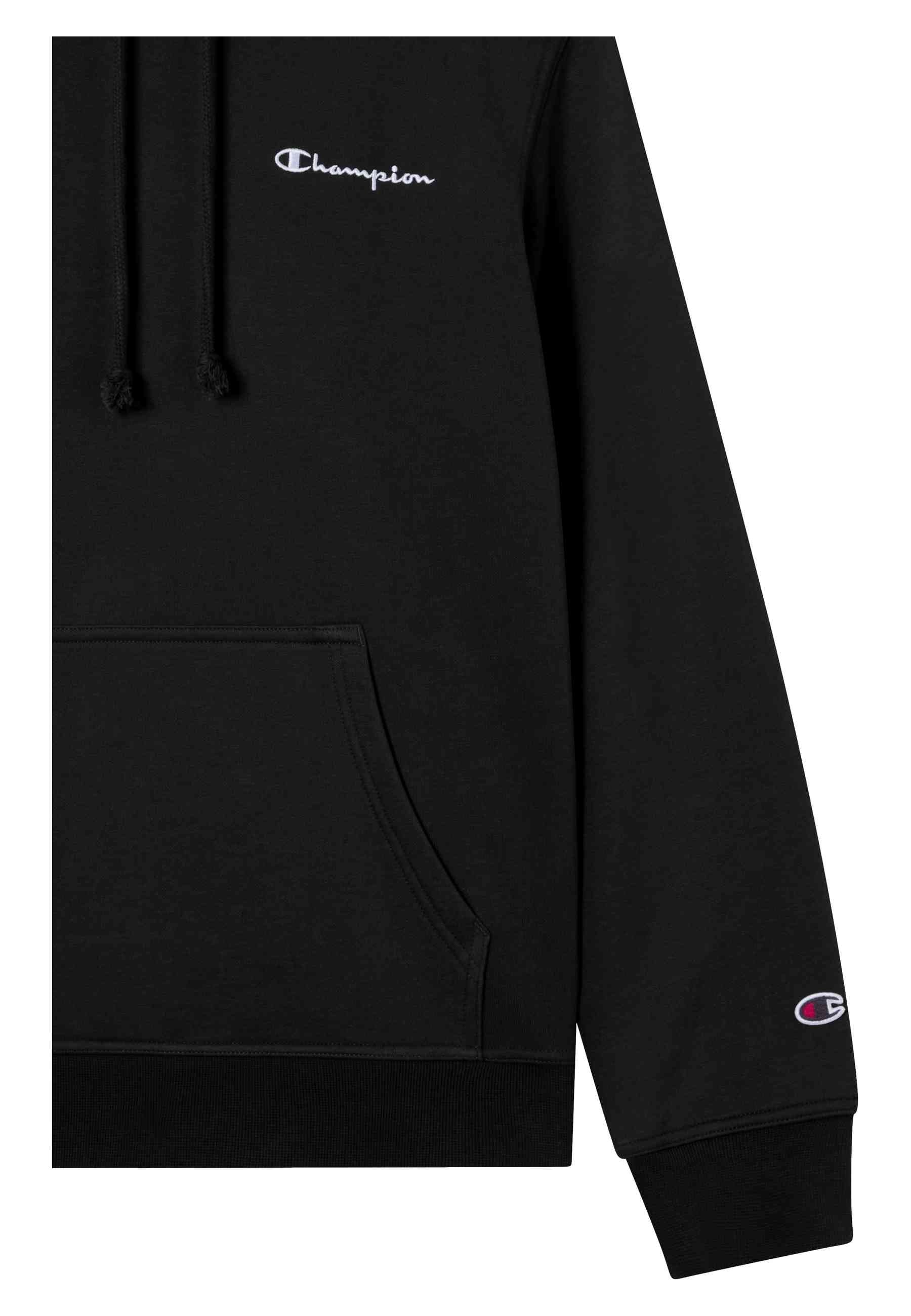 SUDADERA CHAMPION NEGRA SMALL EMBROIDERED LOGO HOODIE