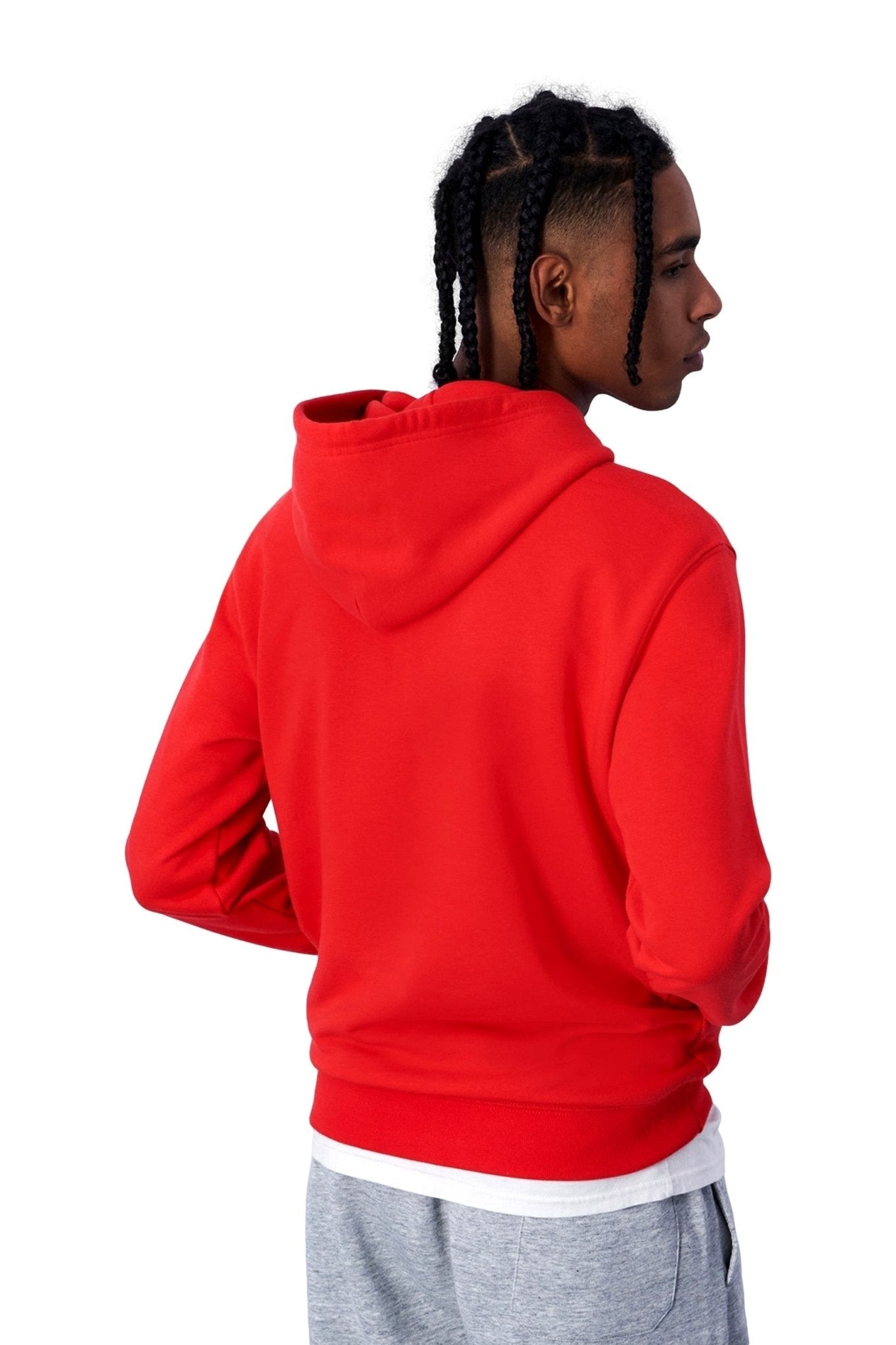 SUDADERA CHAMPION ROJA EMBROIDERED LOGO HOODED SWEATSHIRT - AREA ZERO