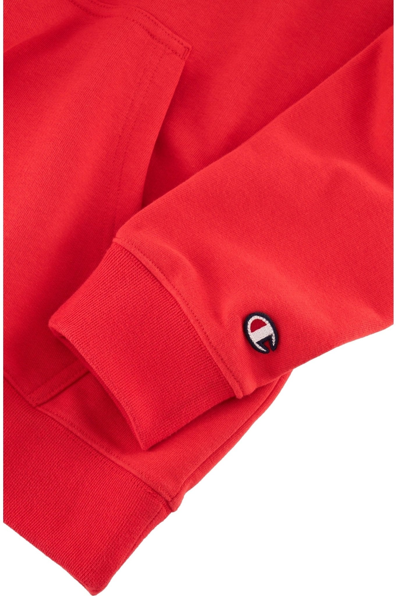 SUDADERA CHAMPION ROJA SMALL EMBROIDERED LOGO HOODED SWEATSHIRT - AREA ZERO