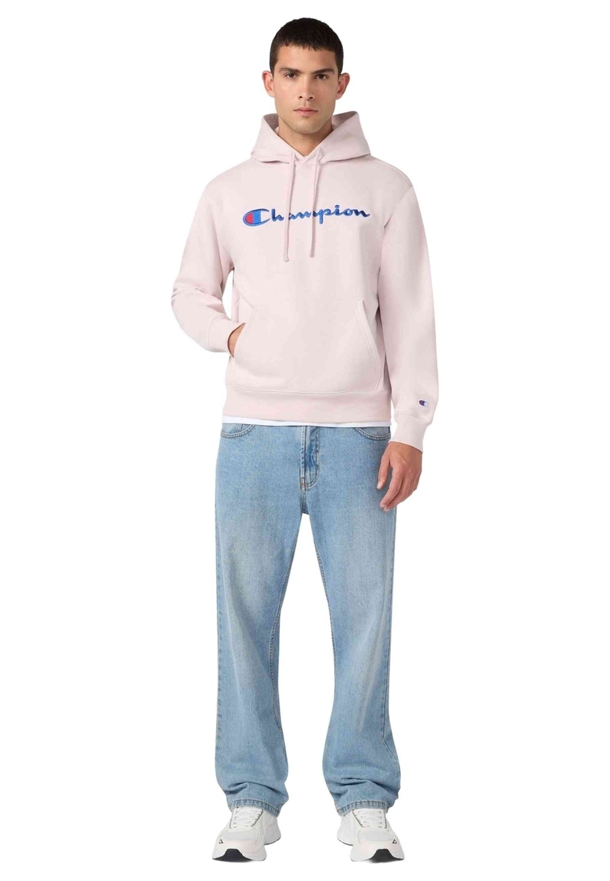 SUDADERA CHAMPION ROSA EMBROIDERED LOGO HOODIE