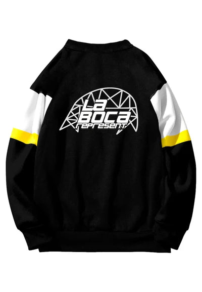 SUDADERA CLAN NEGRA LA BOCA CREWNECK SWEATSHIRT