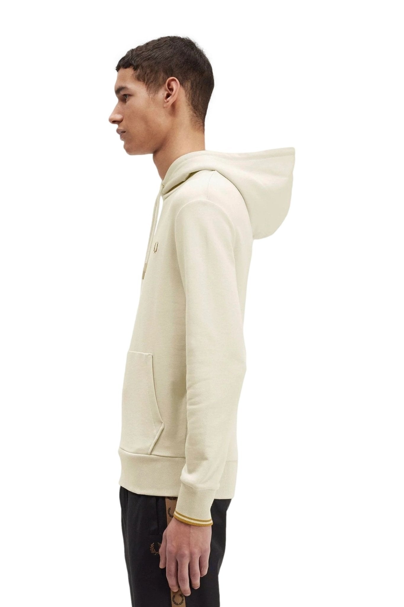 SUDADERA FRED PERRY CRUDA TIPPED HOODED SWEATSHIRT - AREA ZERO