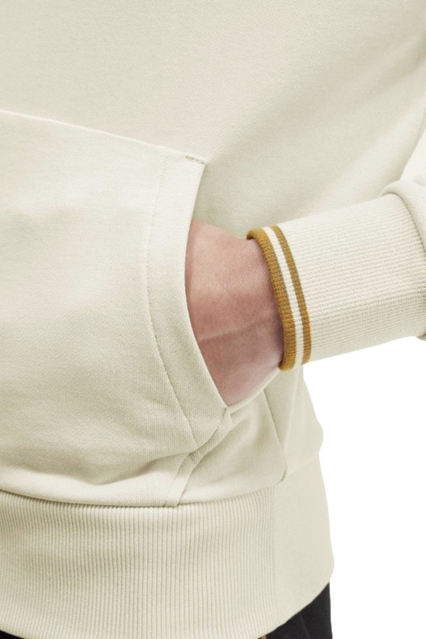 SUDADERA FRED PERRY CRUDA TIPPED HOODED SWEATSHIRT - AREA ZERO