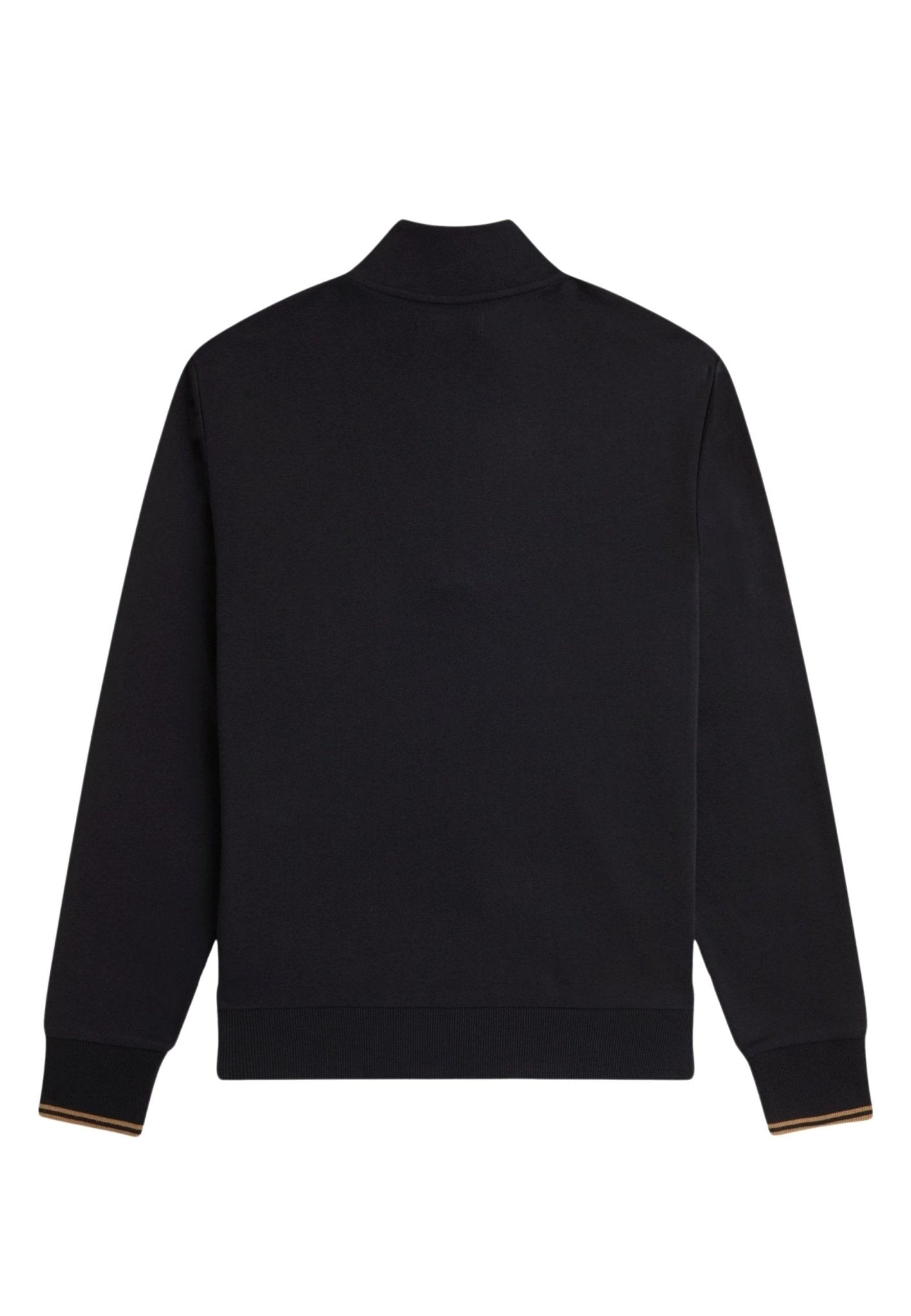 SUDADERA FRED PERRY NEGRA HALF ZIP CONTRAST SWEAT - AREA ZERO