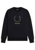 SUDADERA FRED PERRY NEGRA OUTLINE LRL WRTH SWEATSHIRT