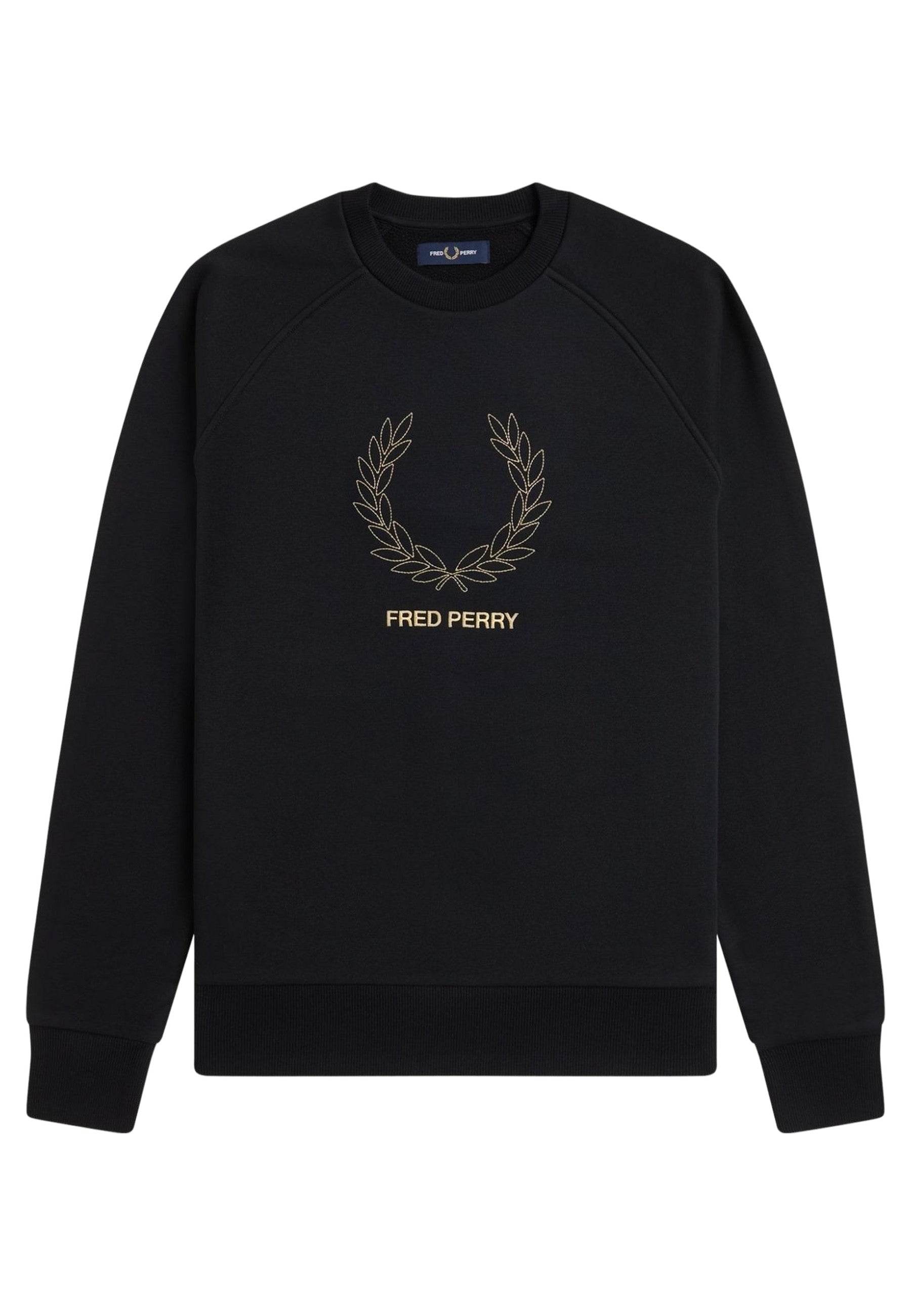 SUDADERA FRED PERRY NEGRA OUTLINE LRL WRTH SWEATSHIRT