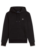 SUDADERA FRED PERRY NEGRA TIPPED HOODED SWEATSHIRT