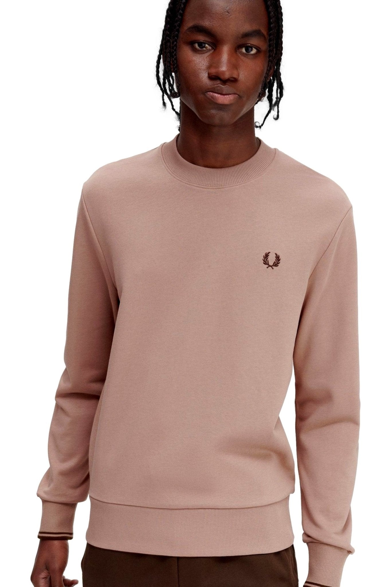 SUDADERA FRED PERRY ROSA CREWNECK SWEATSHIRT - AREA ZERO