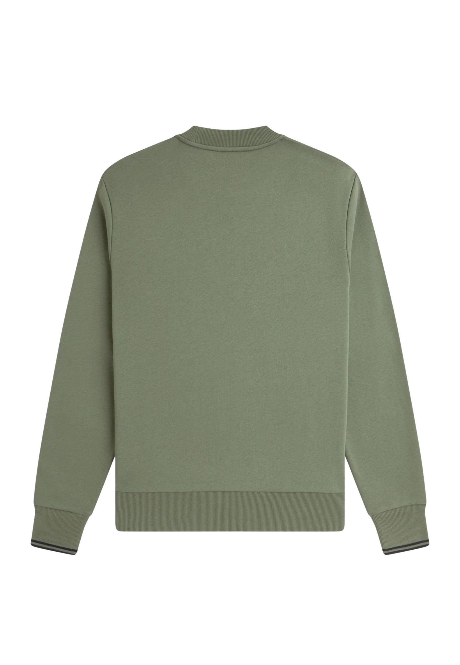 SUDADERA FRED PERRY VERDE Z59 CREWNECK SWEATSHIRT