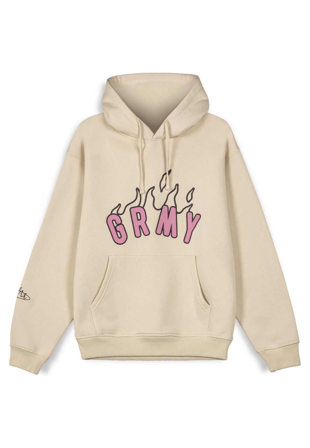 SUDADERA GRIMEY BEIGE MELTED STONE VINTAGE HOODIE - AREA ZERO