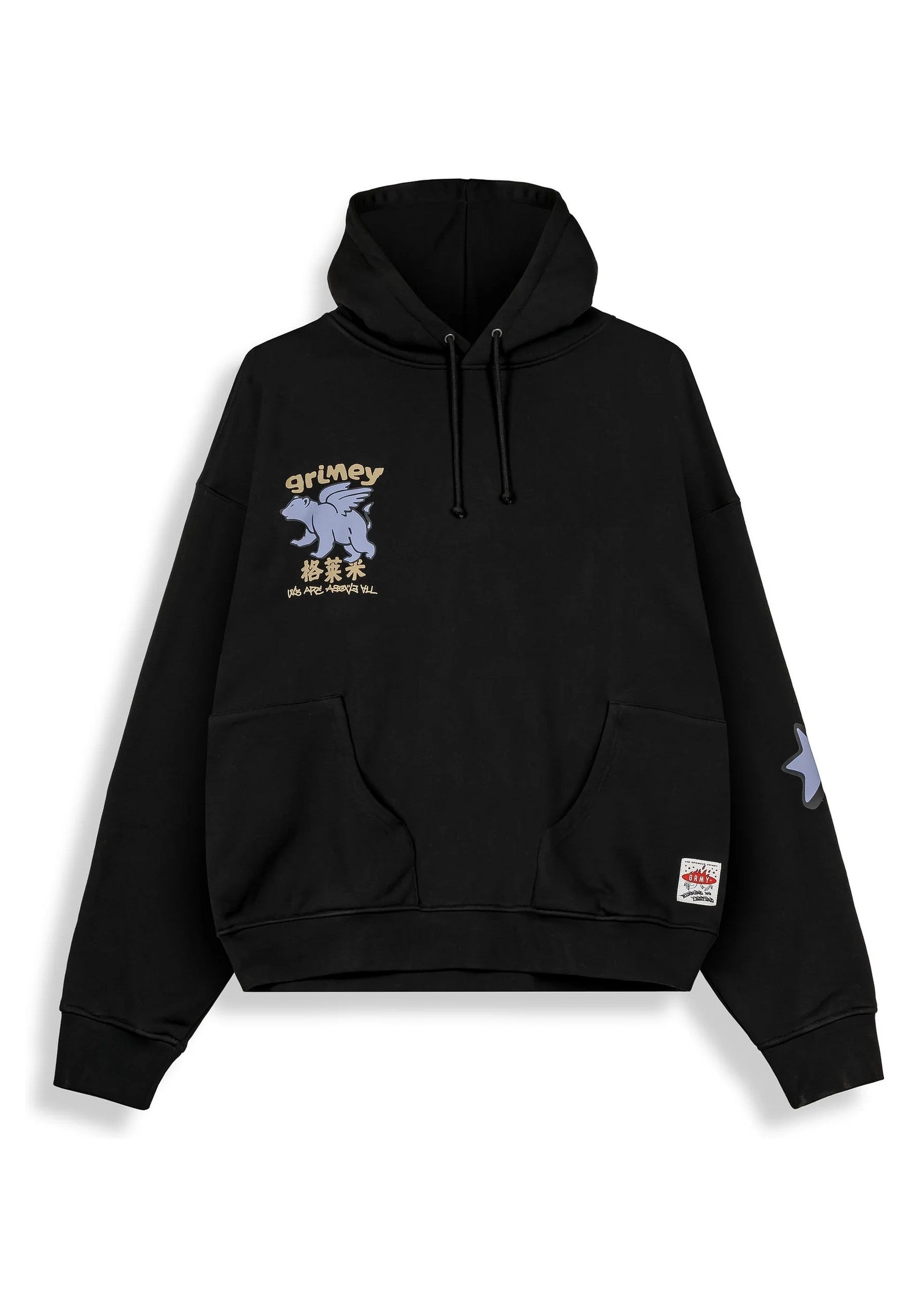 SUDADERA GRIMEY NEGRA CONCREAT JUNGLE WE ARE ABOVE ALL REGULAR HOODIE