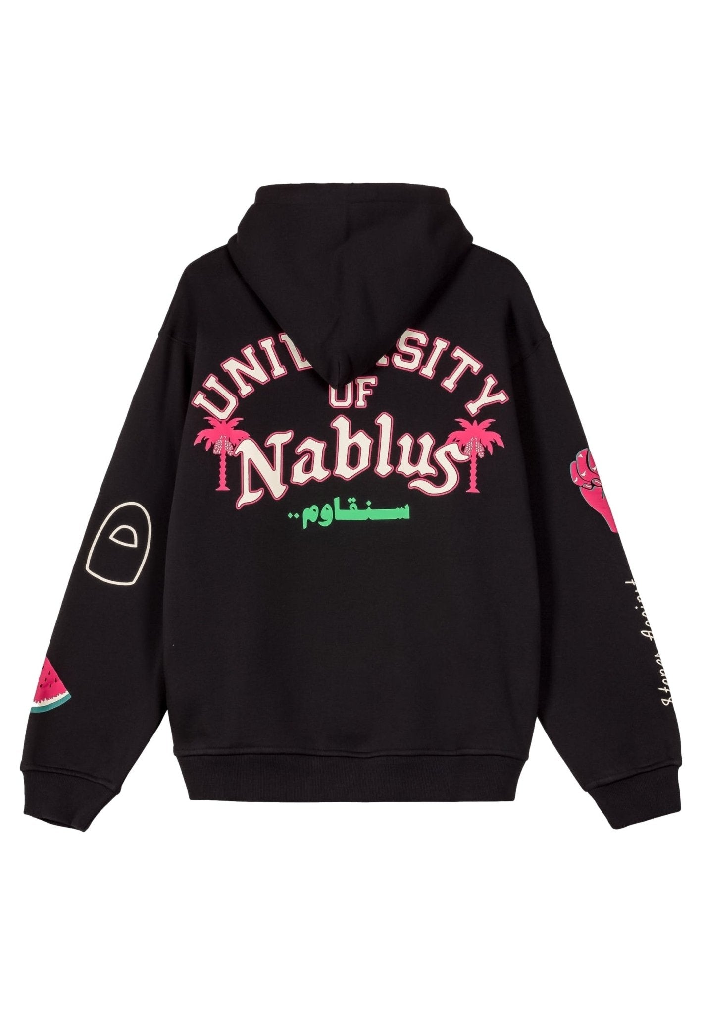 SUDADERA GRIMEY NEGRA NABLUS VINTAGE HOODIE - AREA ZERO
