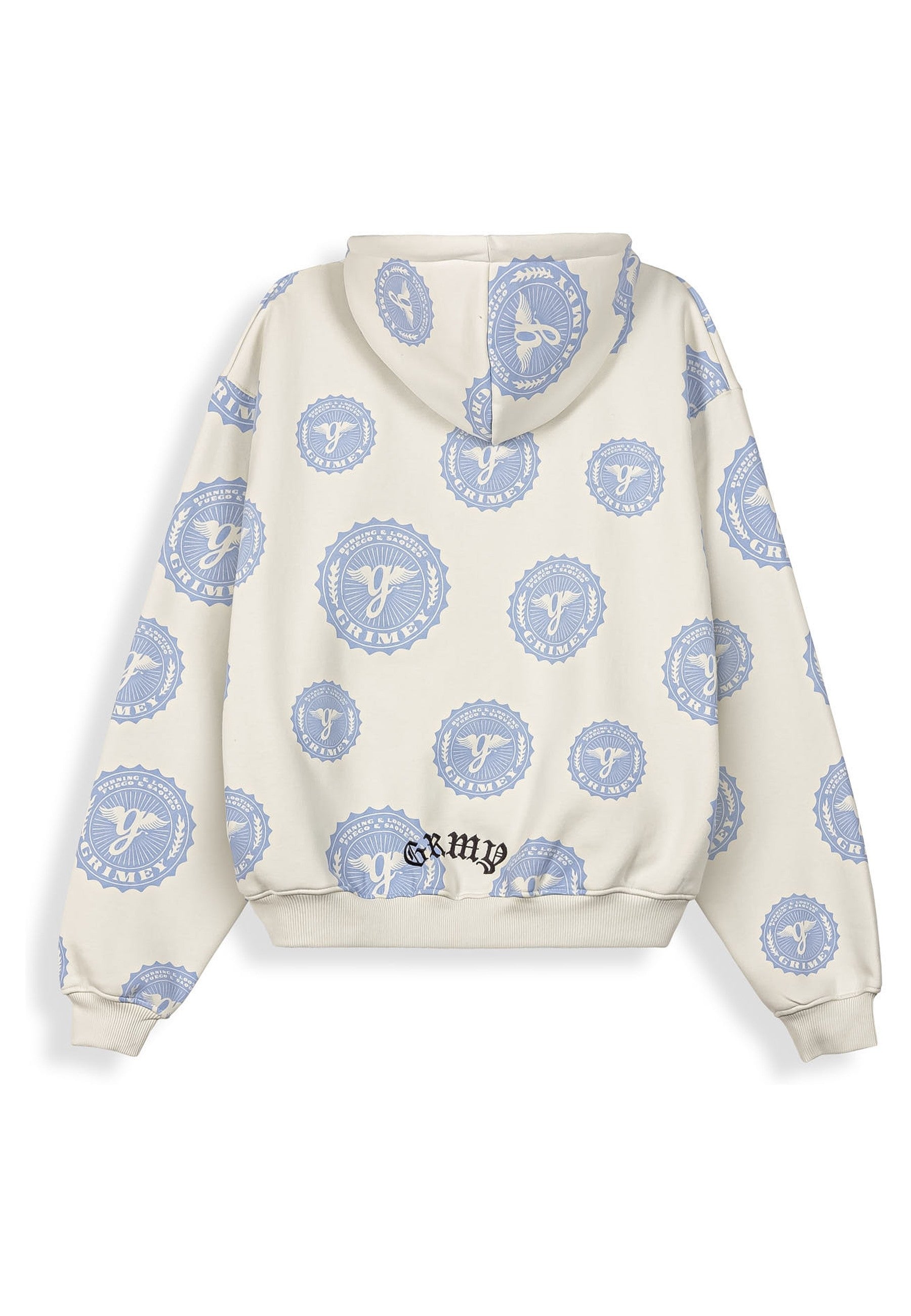 SUDADERA GRIMEY OFF WHITE CHIEF WATCHER ALL OVER PRINT BOXY HOODIE