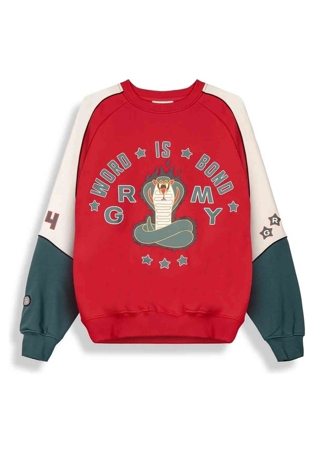 SUDADERA GRIMEY ROJA SHO NUFF CREWNECK SWEATSHIRT