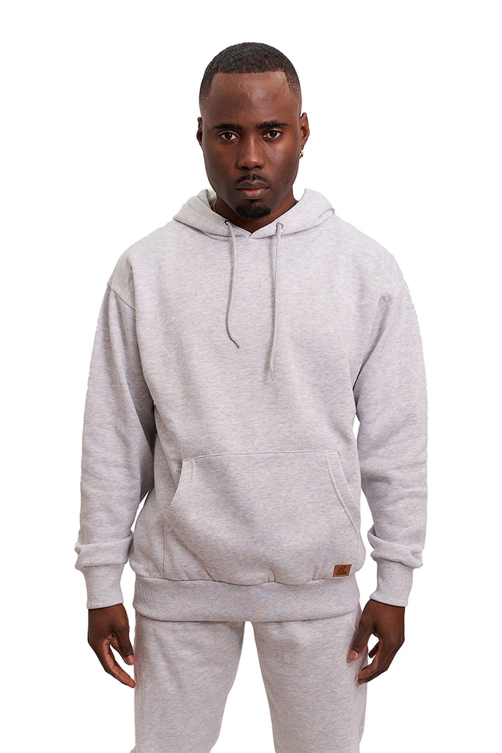 SUDADERA GRIS AZ ESSENTIALS TAGGED POCKET HOODIE