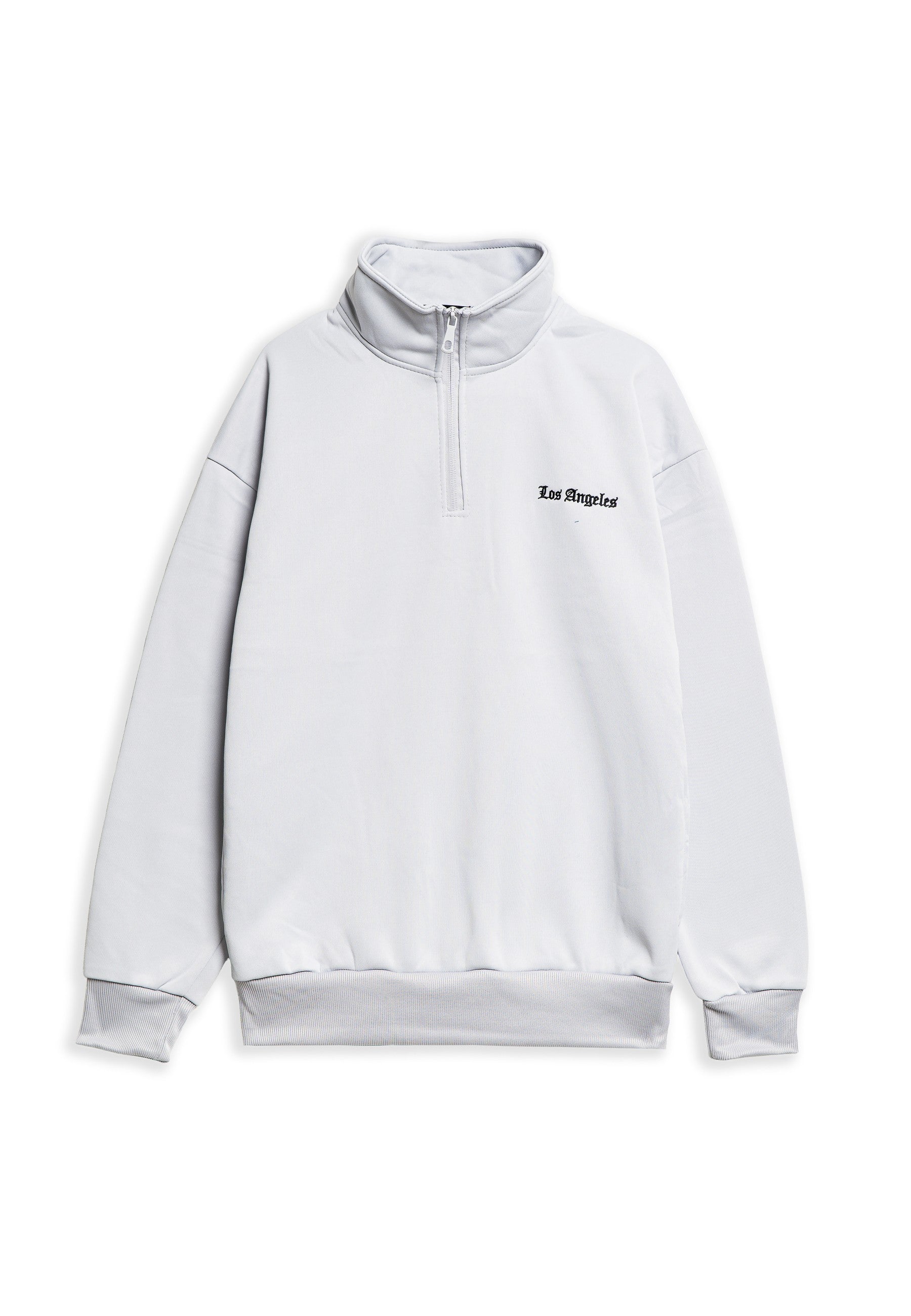 SUDADERA GRIS LOS ANGELES HALF ZIP TRACKJACKET