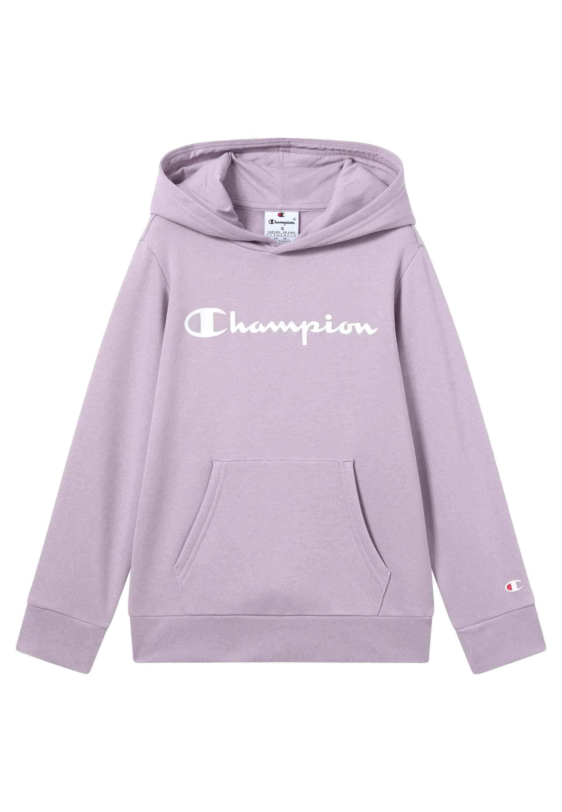SUDADERA JUNIOR CHAMPION MORADA BIG PRINTED LOGO HOODIE