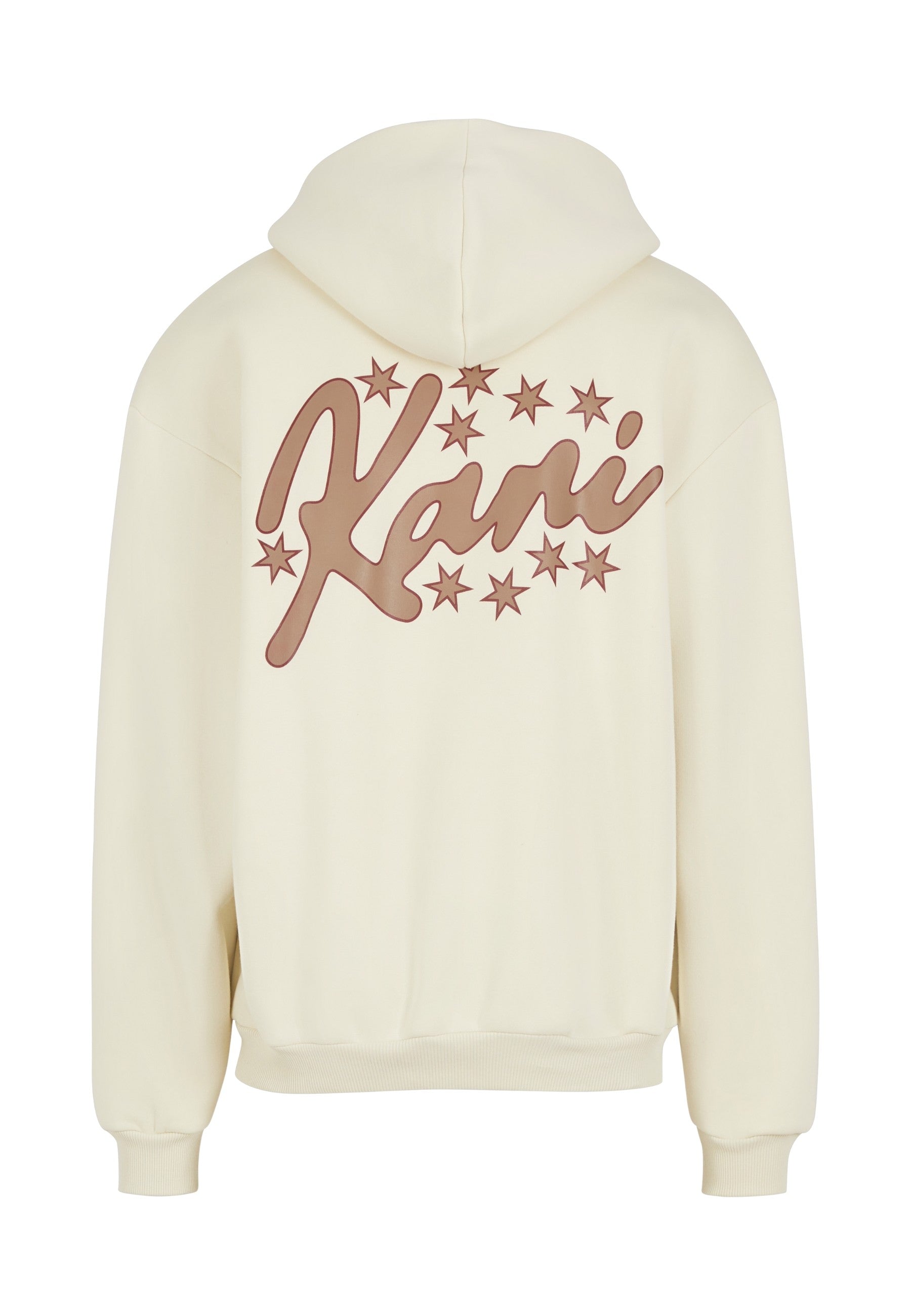 SUDADERA KARL KANI BEIGE STAR PRINT OS HOODIE