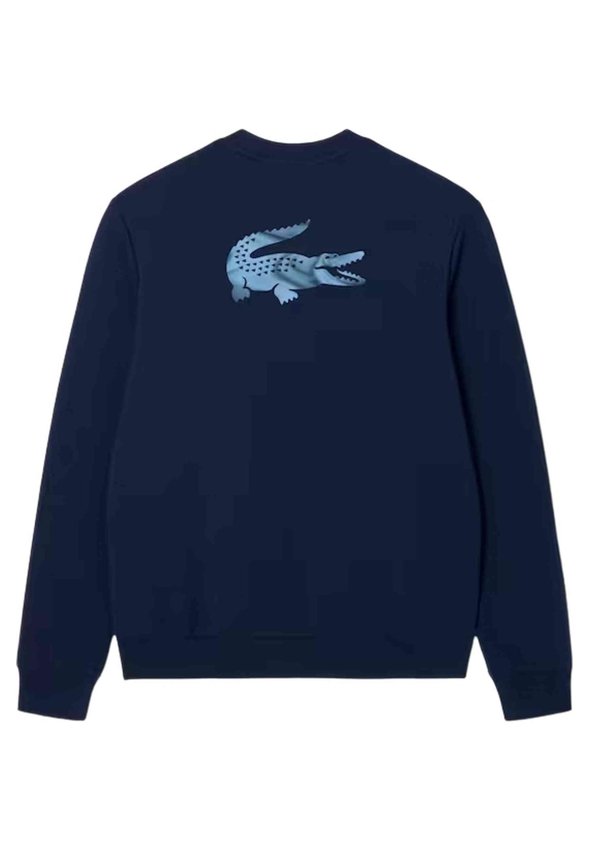 SUDADERA LACOSTE BLANCA CONTRAST COLOURBLOCK CREWNECK